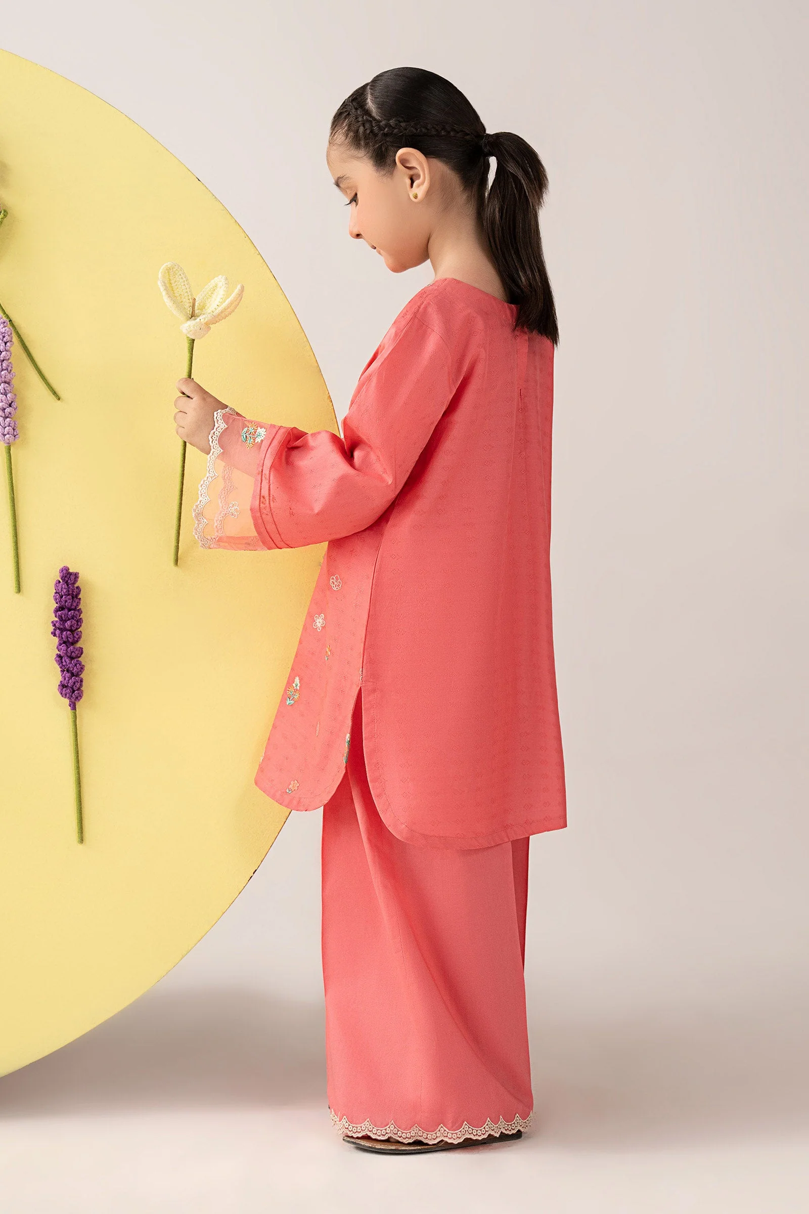 2 Piece Embroidered Dobby Lawn Suit - Image 5