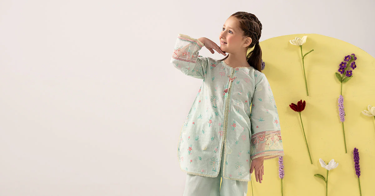 2 Piece Embroidered Dobby Lawn Suit - Image 6