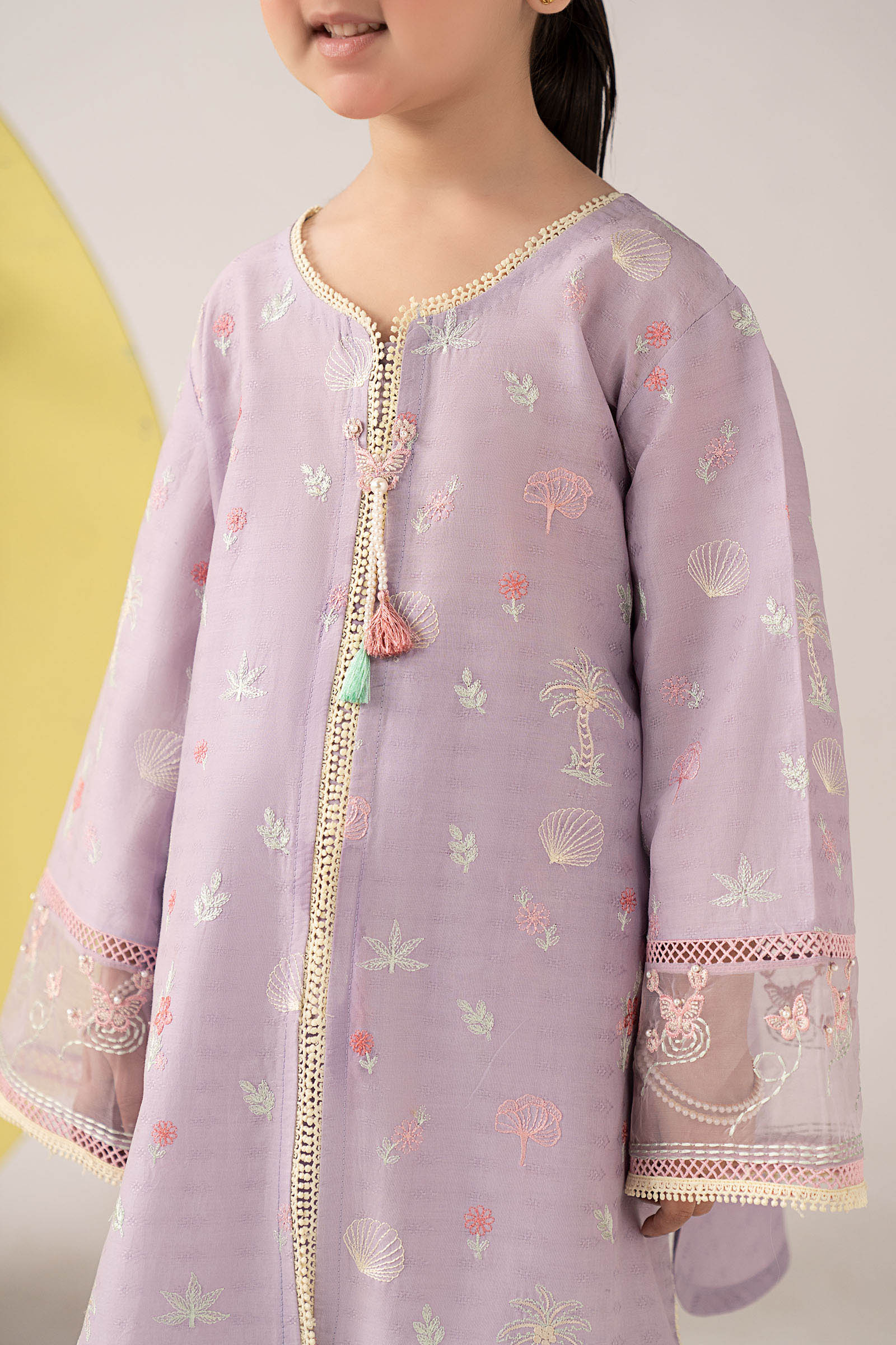 2 Piece Embroidered Dobby Lawn Suit - Image 3
