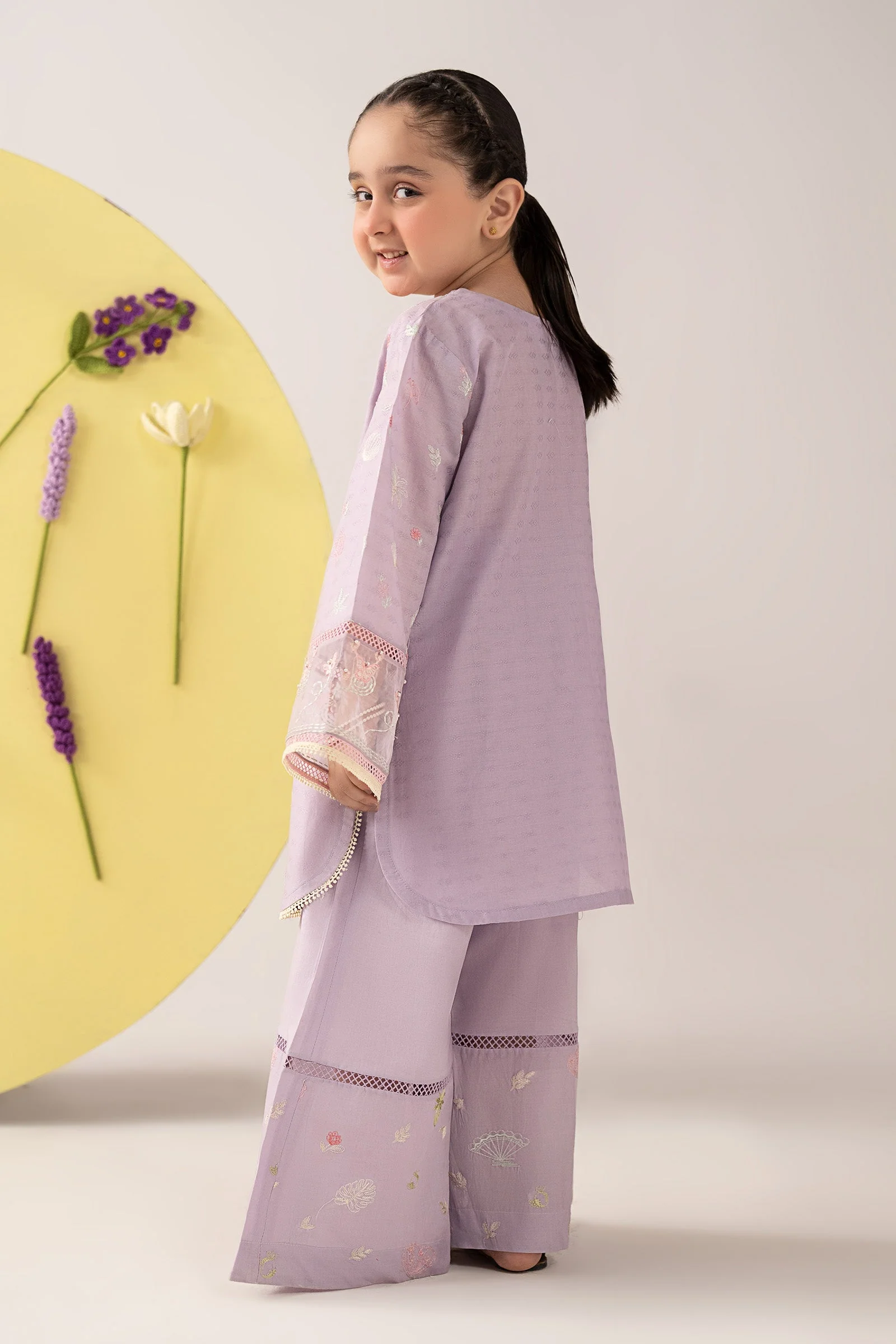 2 Piece Embroidered Dobby Lawn Suit - Image 6