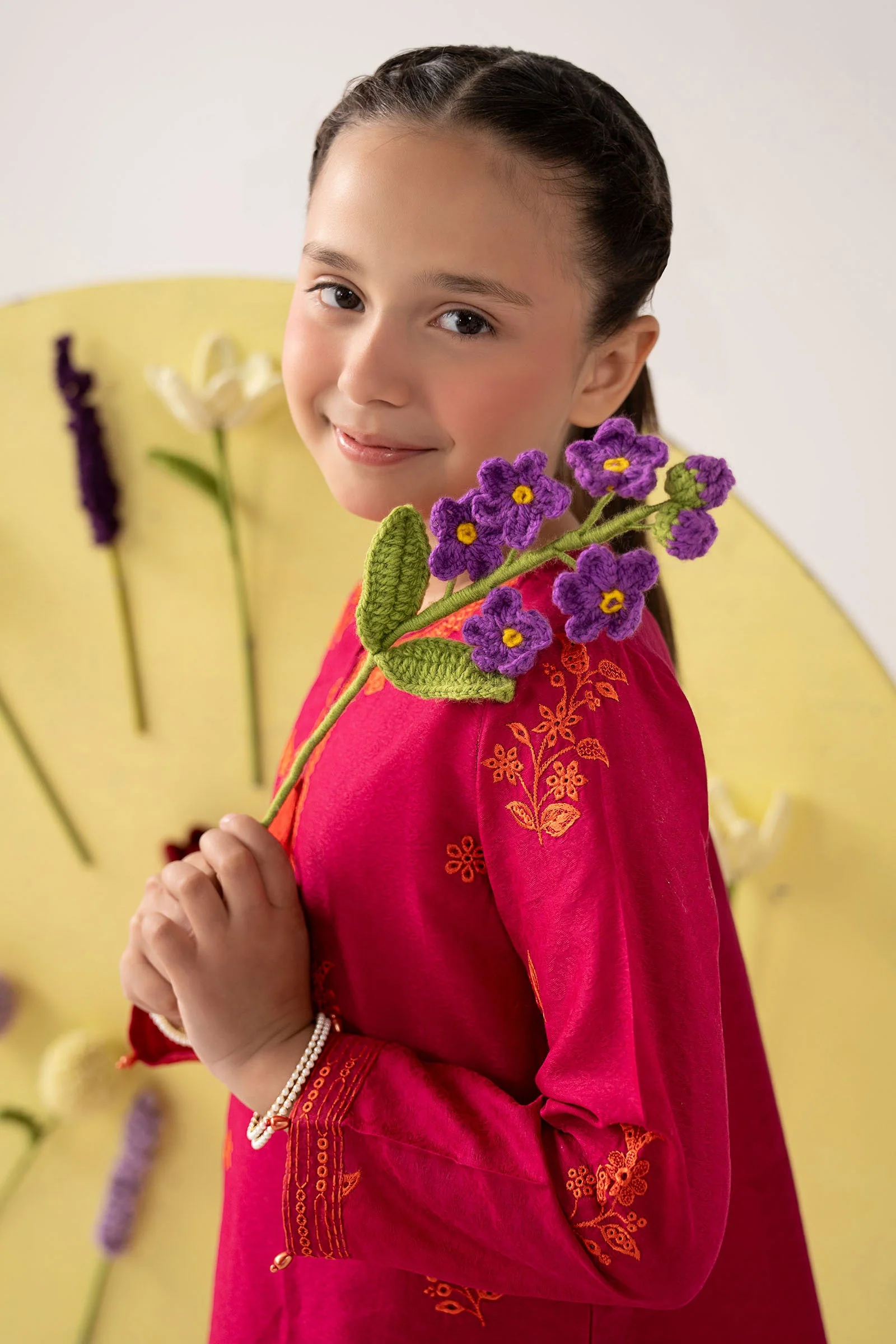 2 Piece Embroidered Dobby Lawn Suit - Image 2