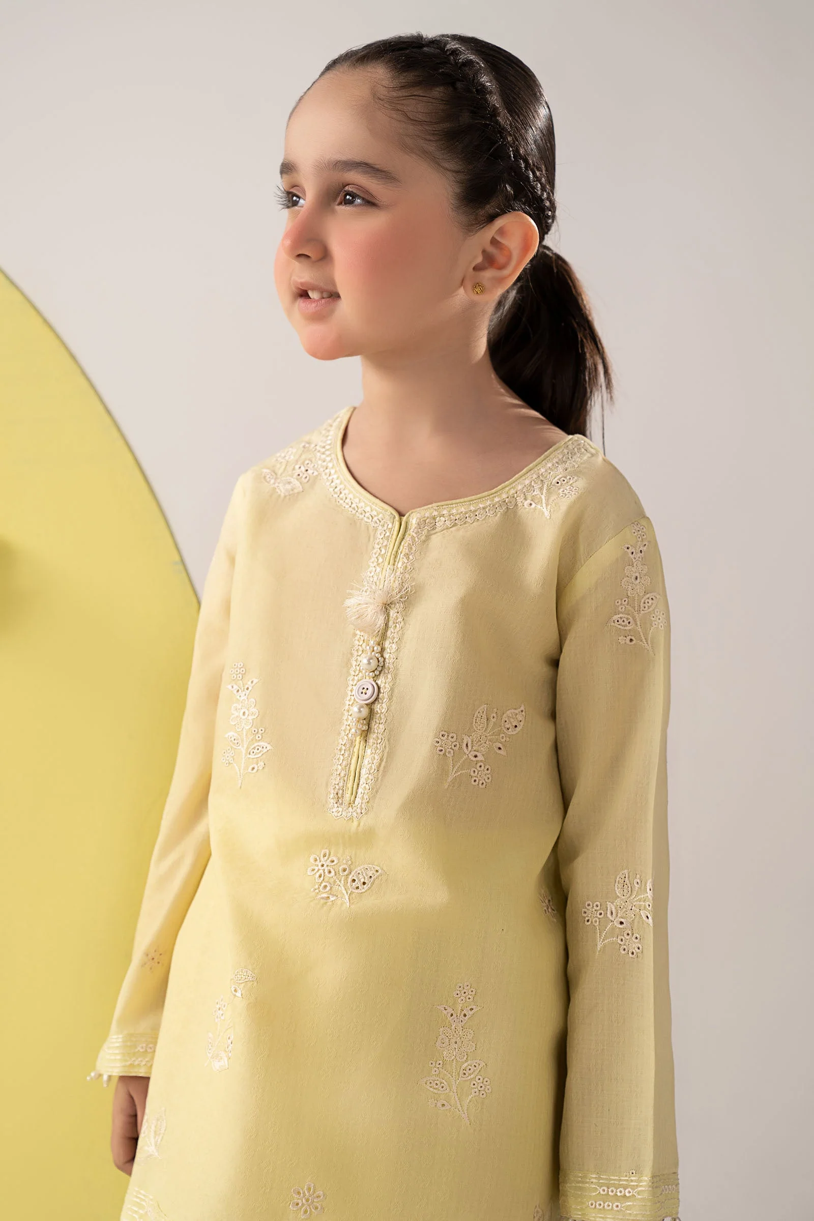 2 Piece Embroidered Dobby Lawn Suit - Image 2