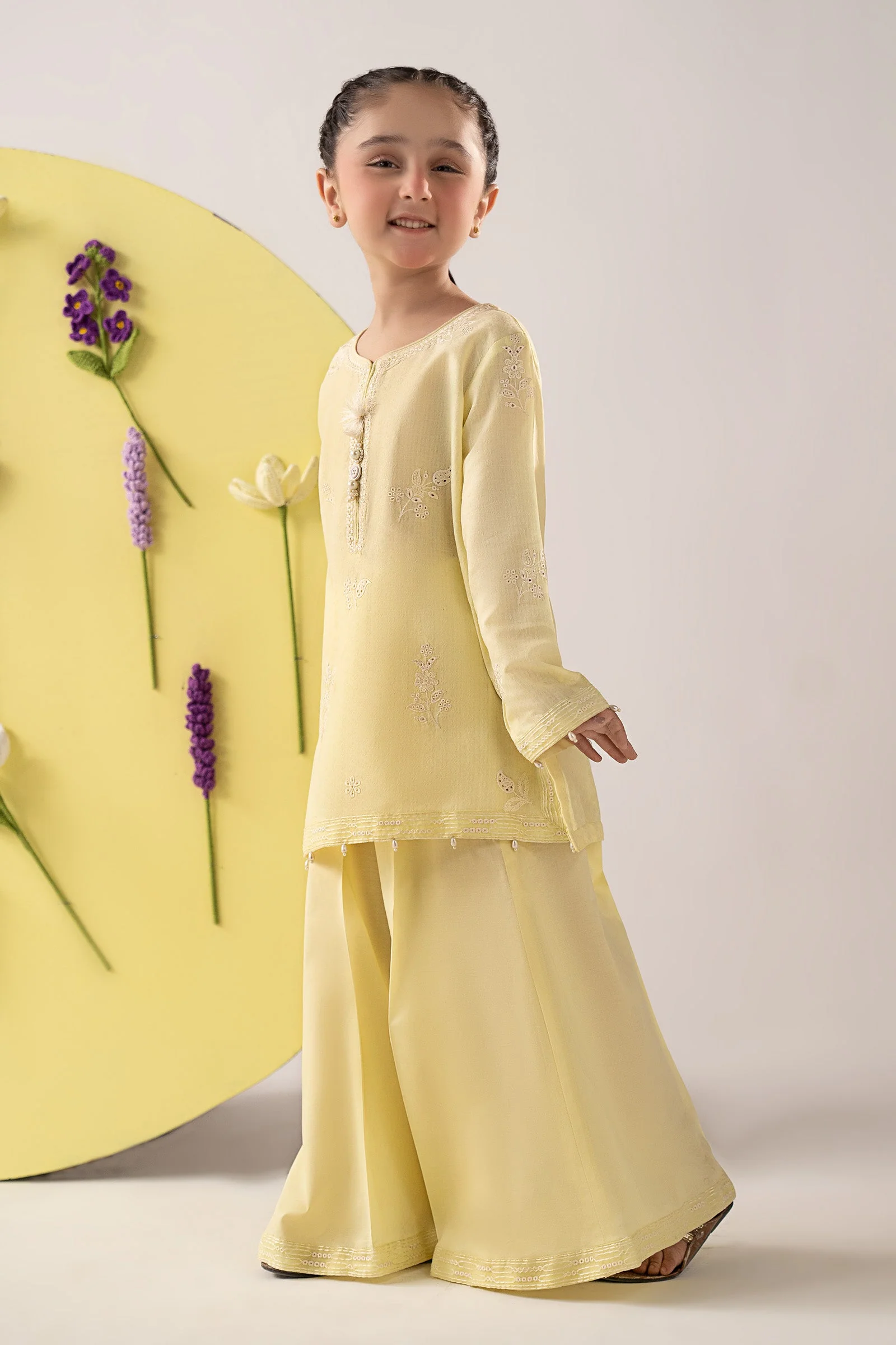2 Piece Embroidered Dobby Lawn Suit - Image 4