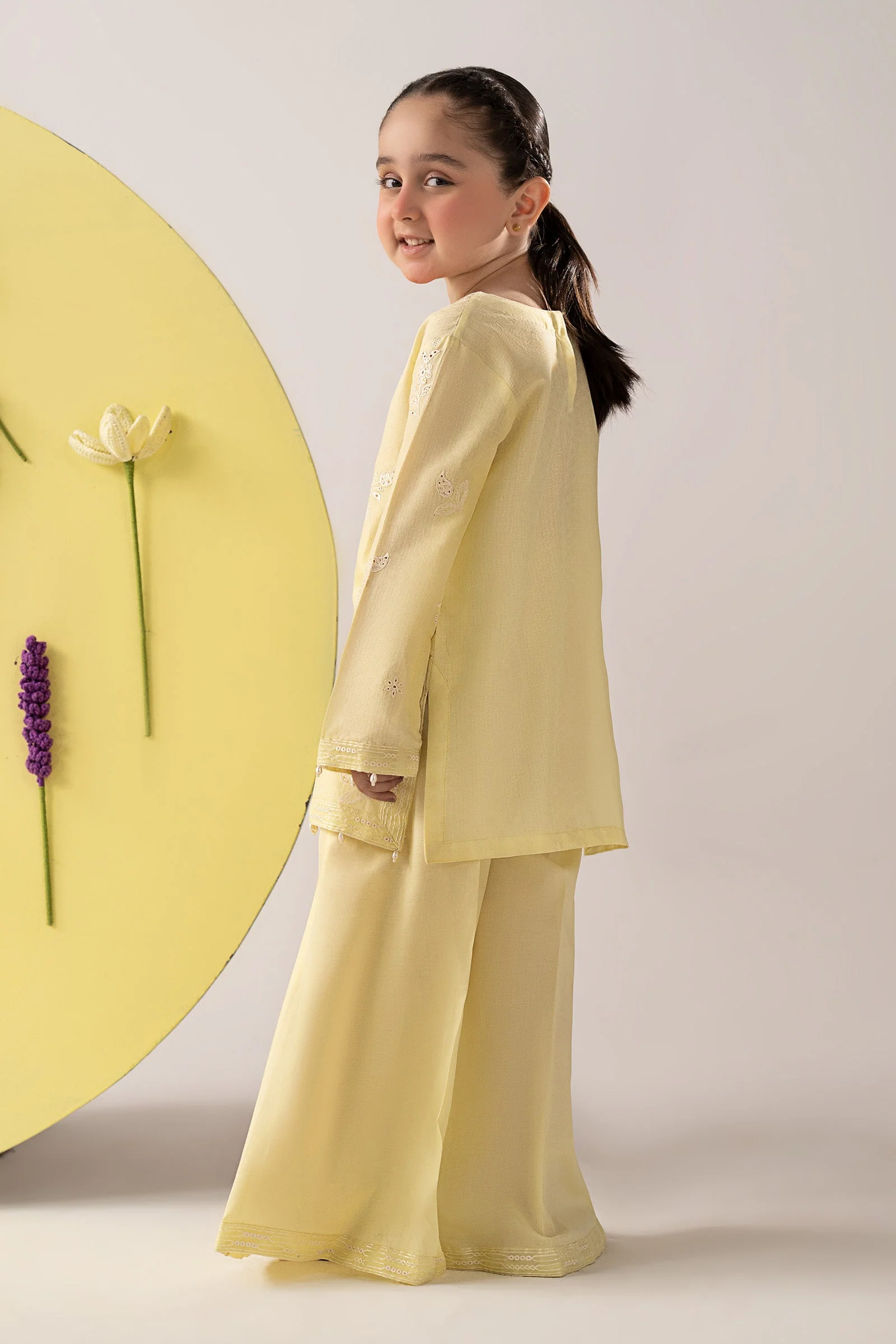 2 Piece Embroidered Dobby Lawn Suit - Image 5