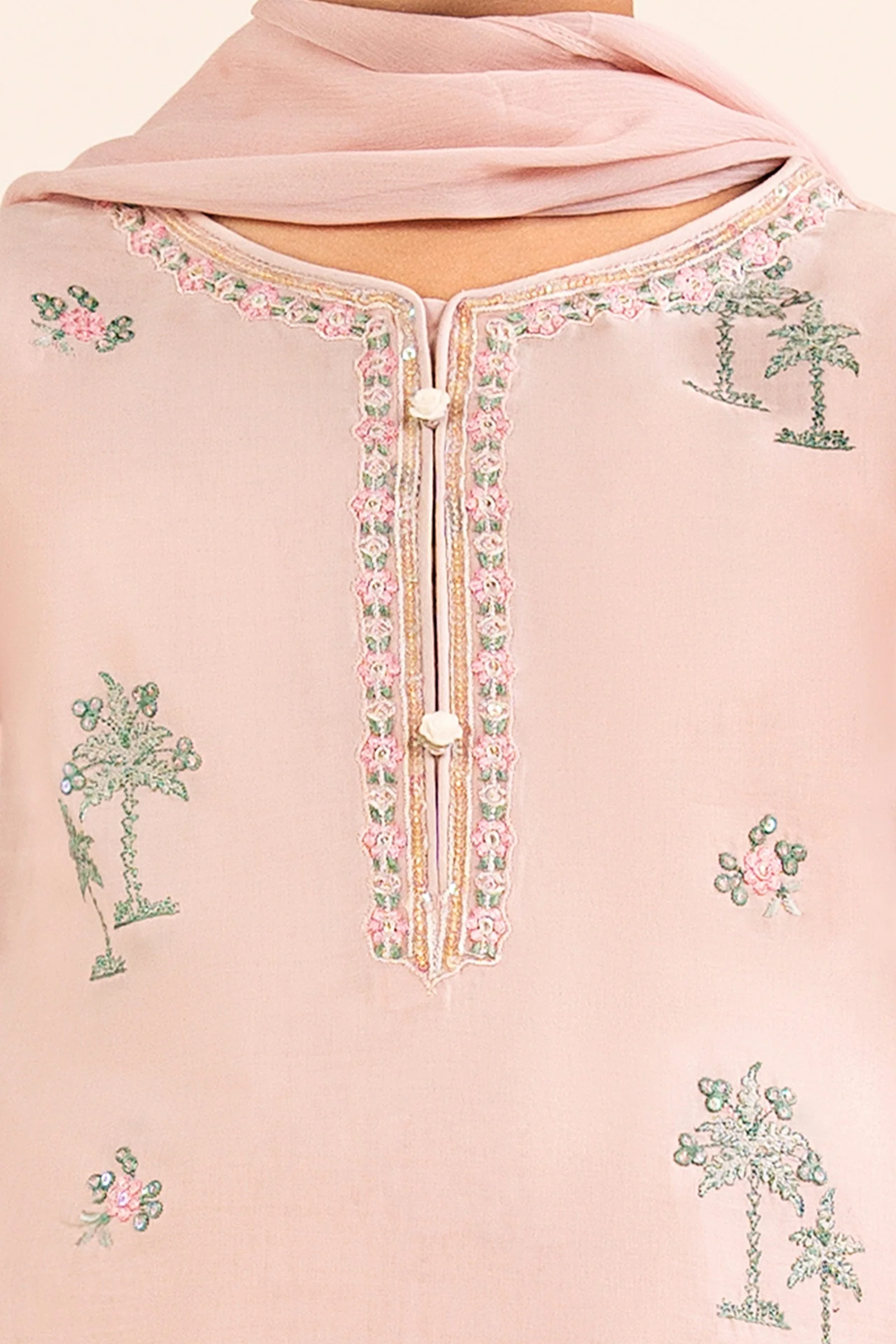 3 Piece Embroidered Lawn Suit - Image 4