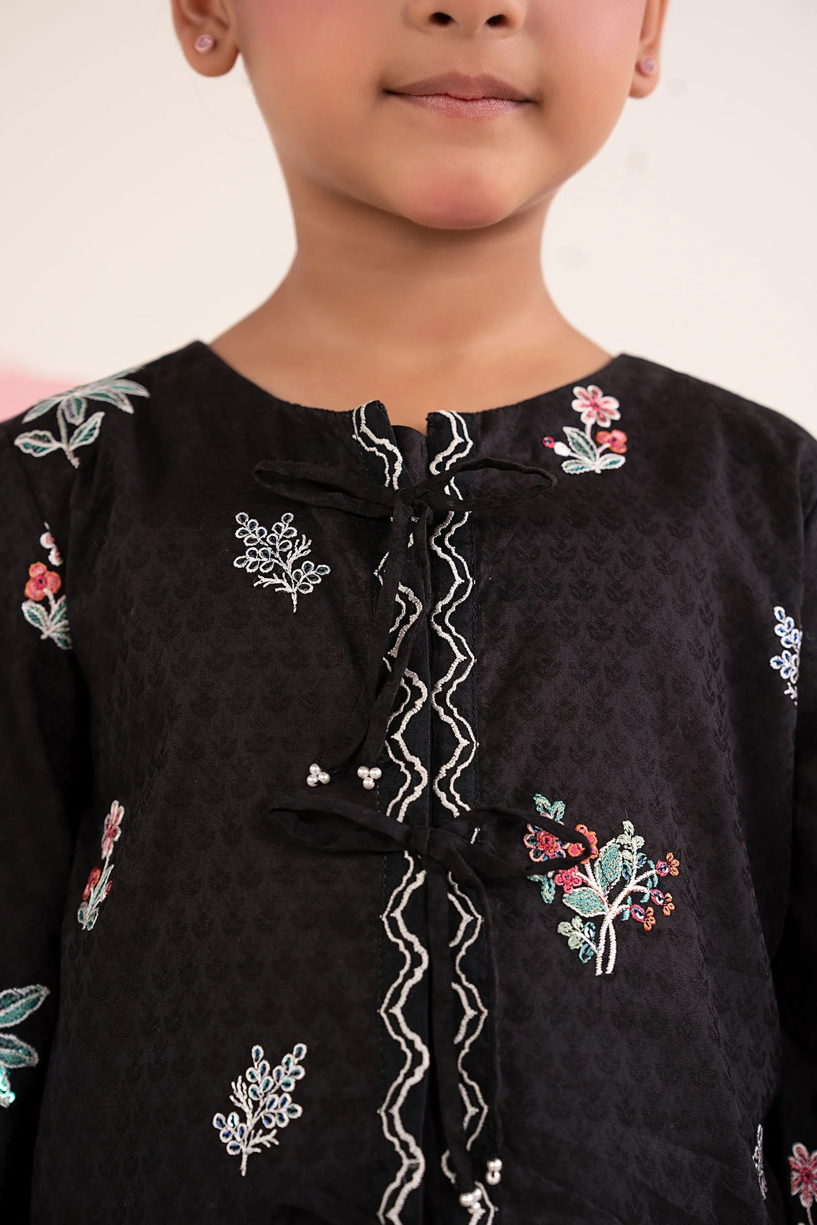 2 Piece Embroidered Dobby Jacquard Suit - Image 4