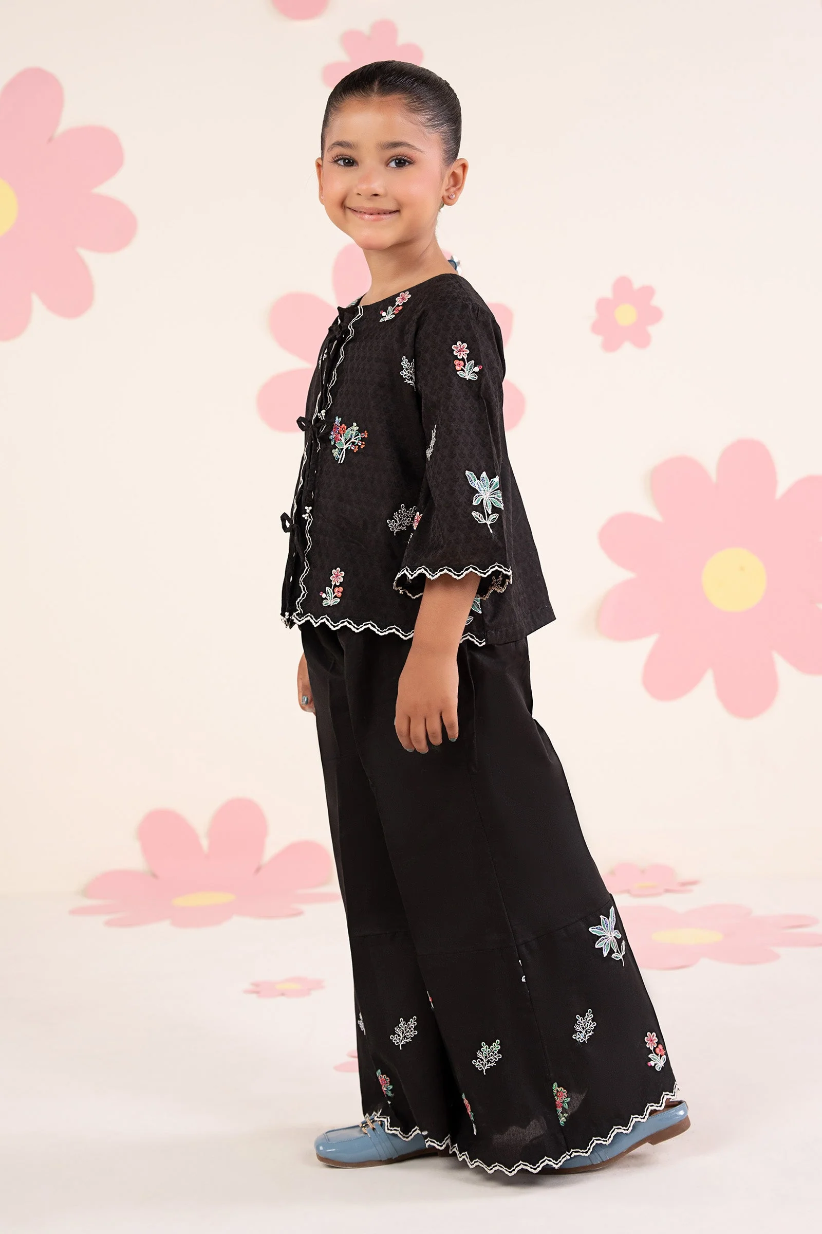 2 Piece Embroidered Dobby Jacquard Suit - Image 7