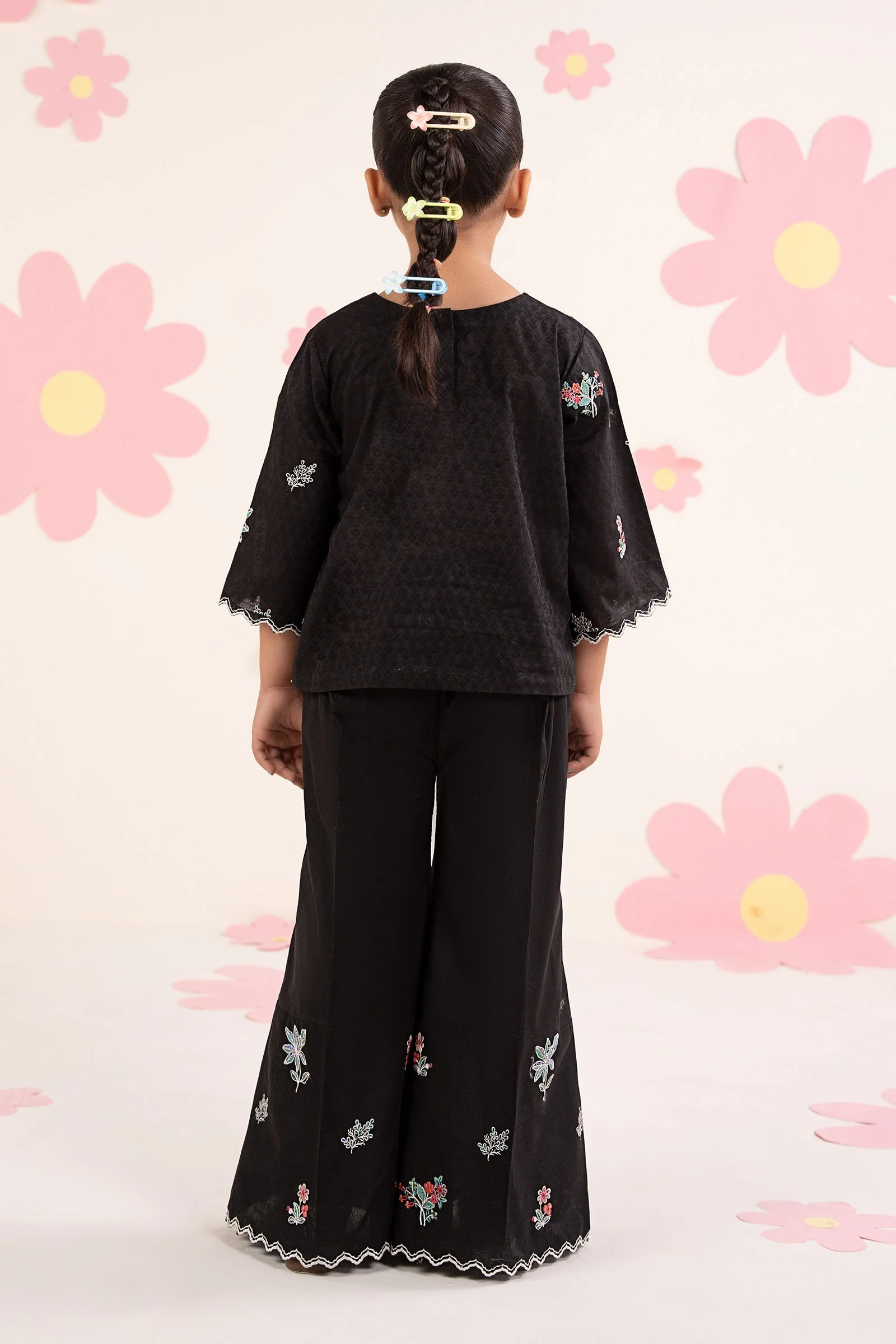 2 Piece Embroidered Dobby Jacquard Suit - Image 8