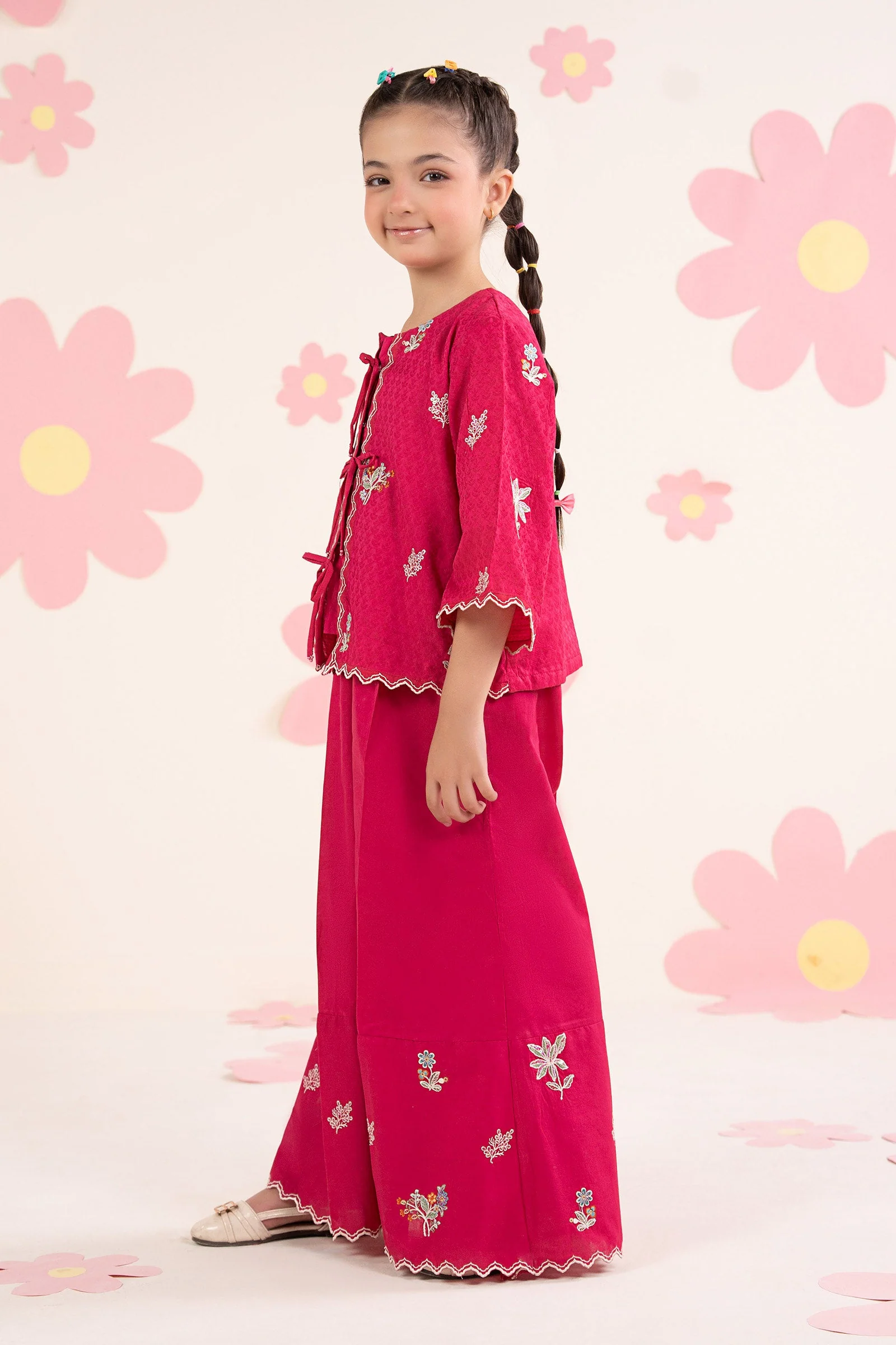 2 Piece Embroidered Dobby Jacquard Suit - Image 7