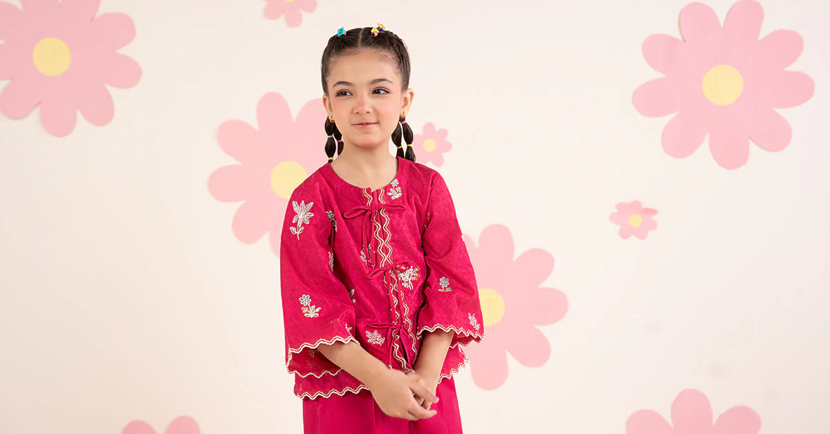 2 Piece Embroidered Dobby Jacquard Suit - Image 9