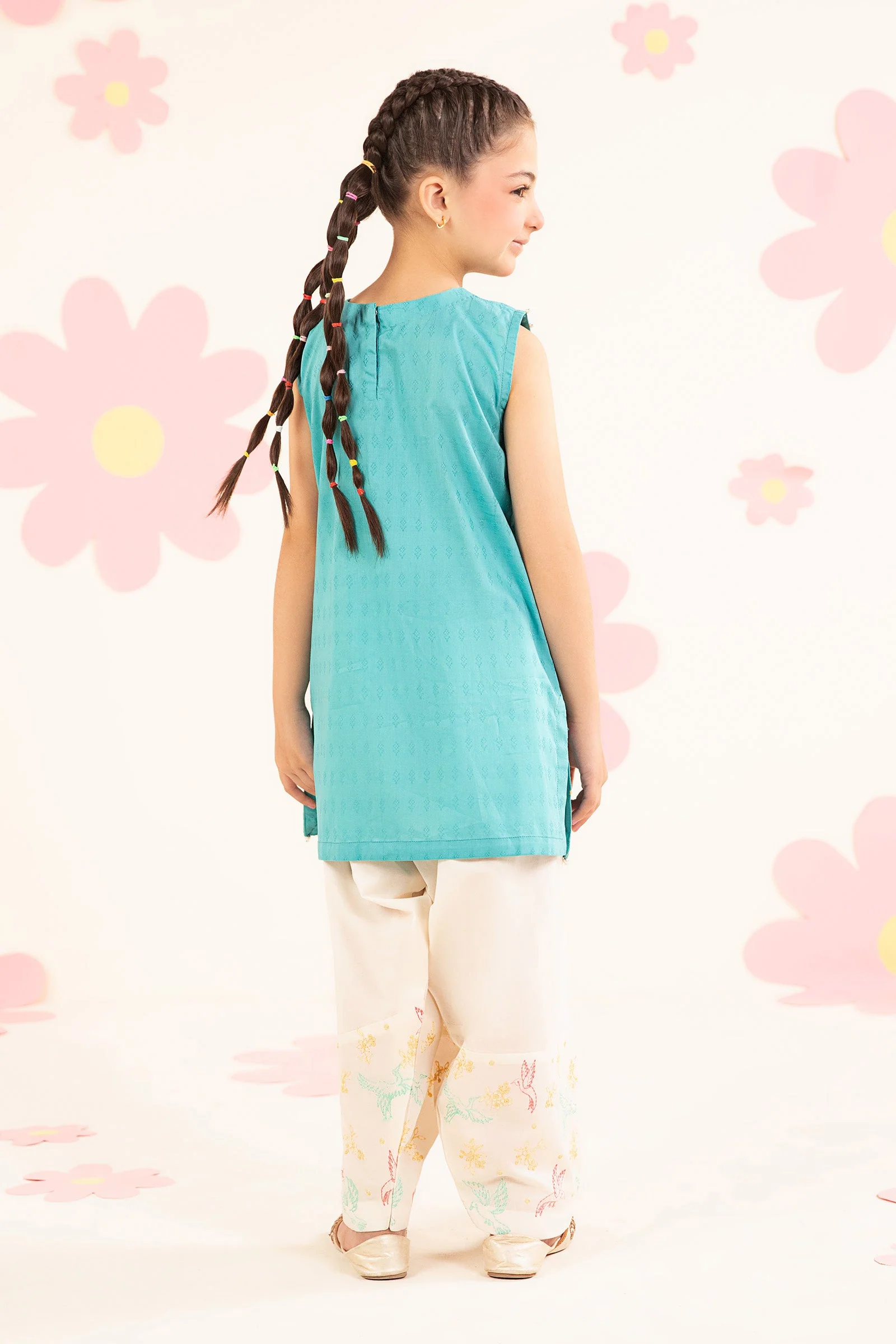 2 Piece Embroidered Dobby Lawn Suit - Image 8