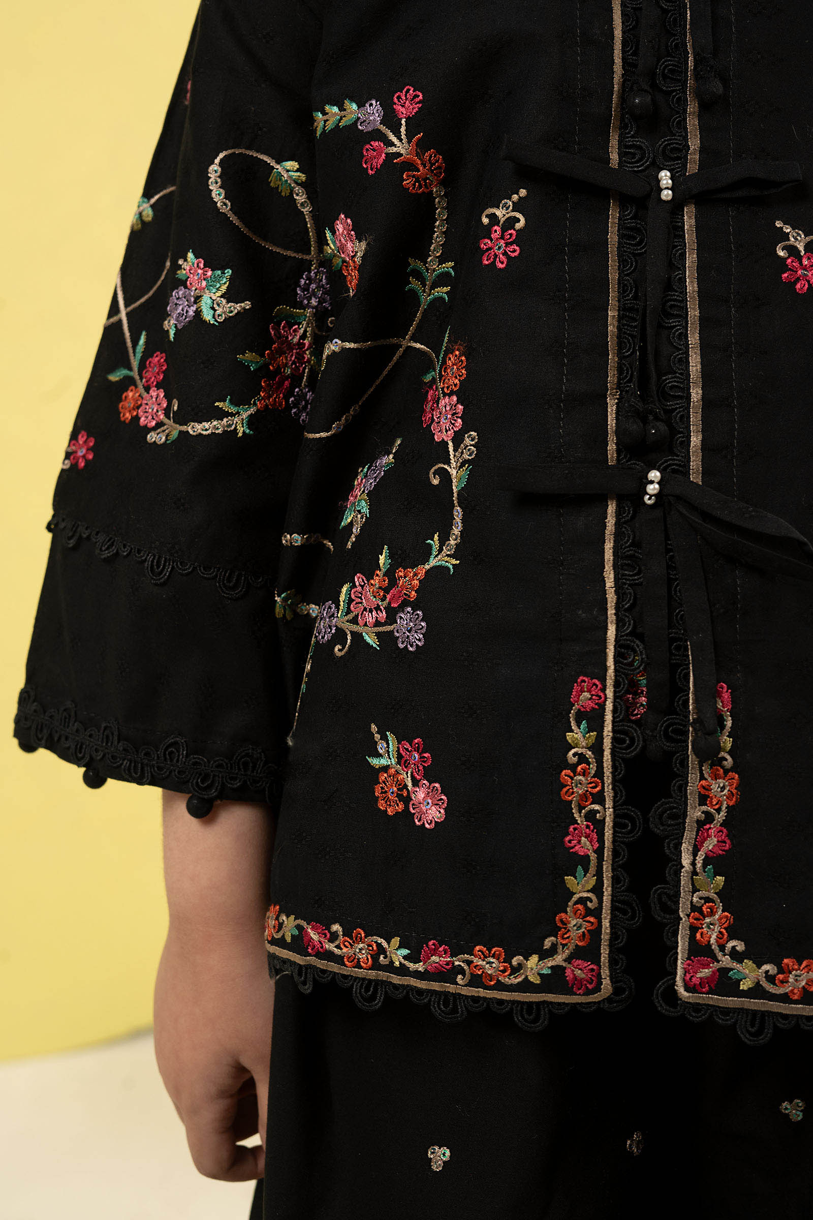 2 Piece Embroidered Dobby Lawn Suit - Image 4