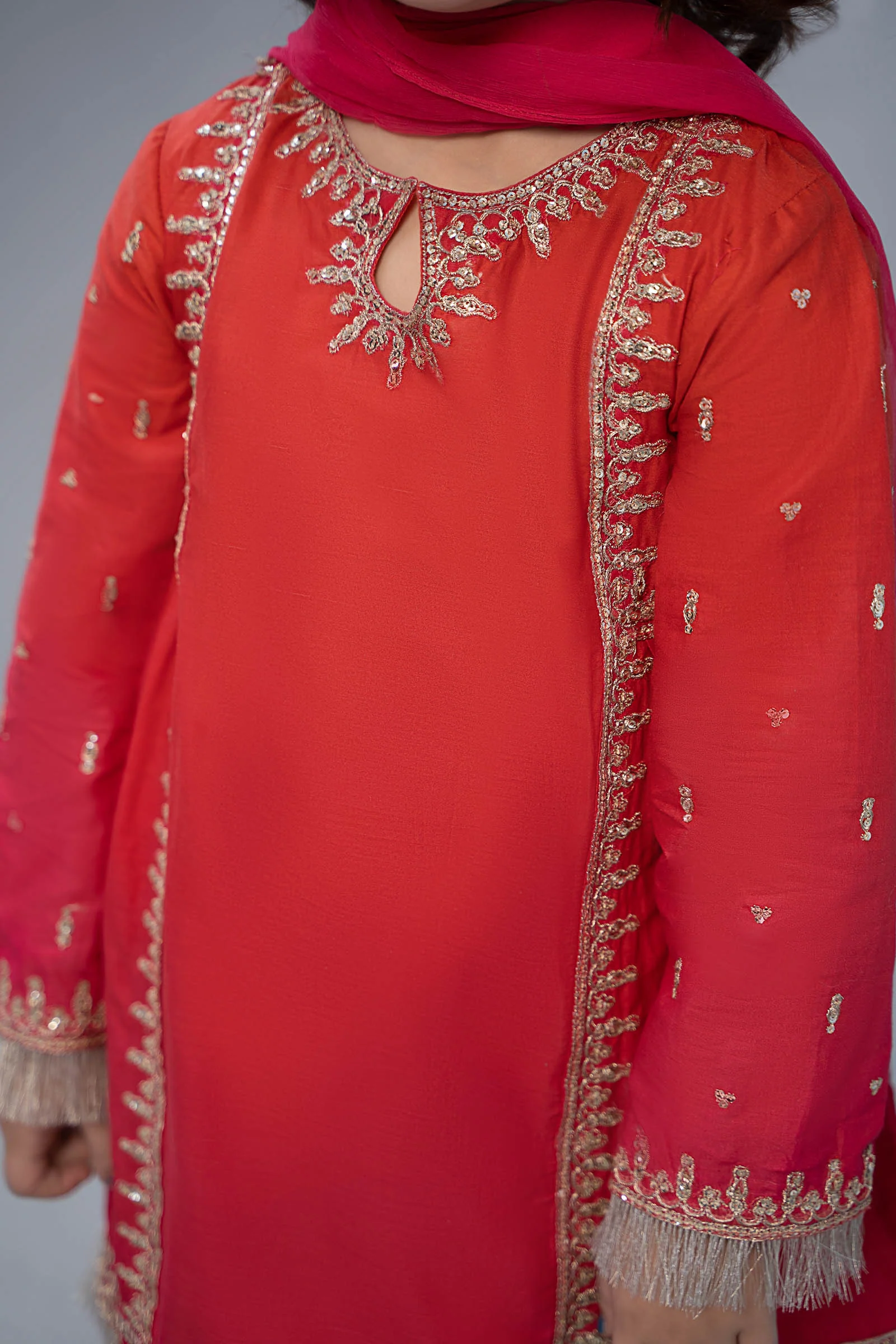 Suit Orange Pink MKD-EF23-19 - Image 3