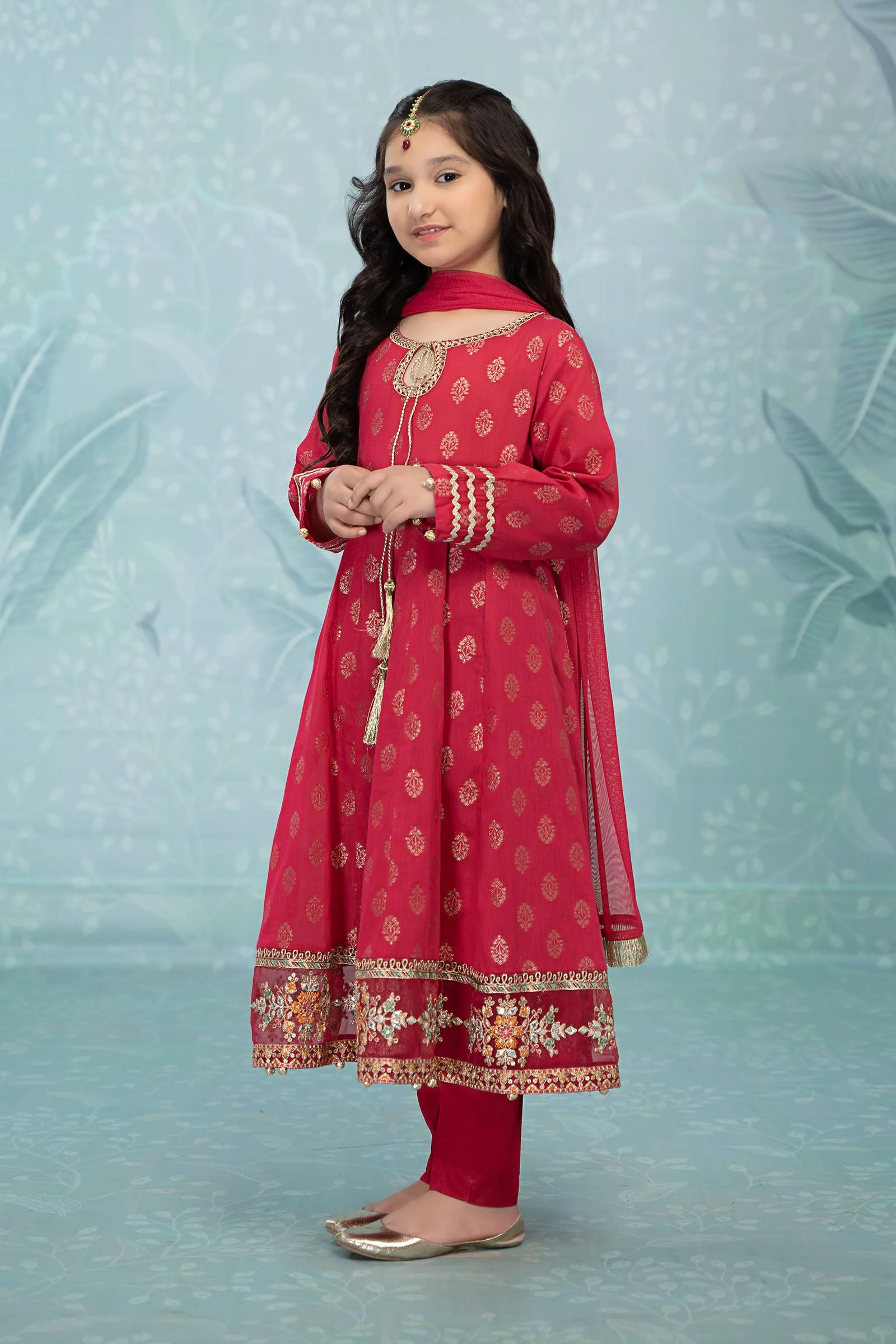 3 Piece Embroidered Suit - Image 3