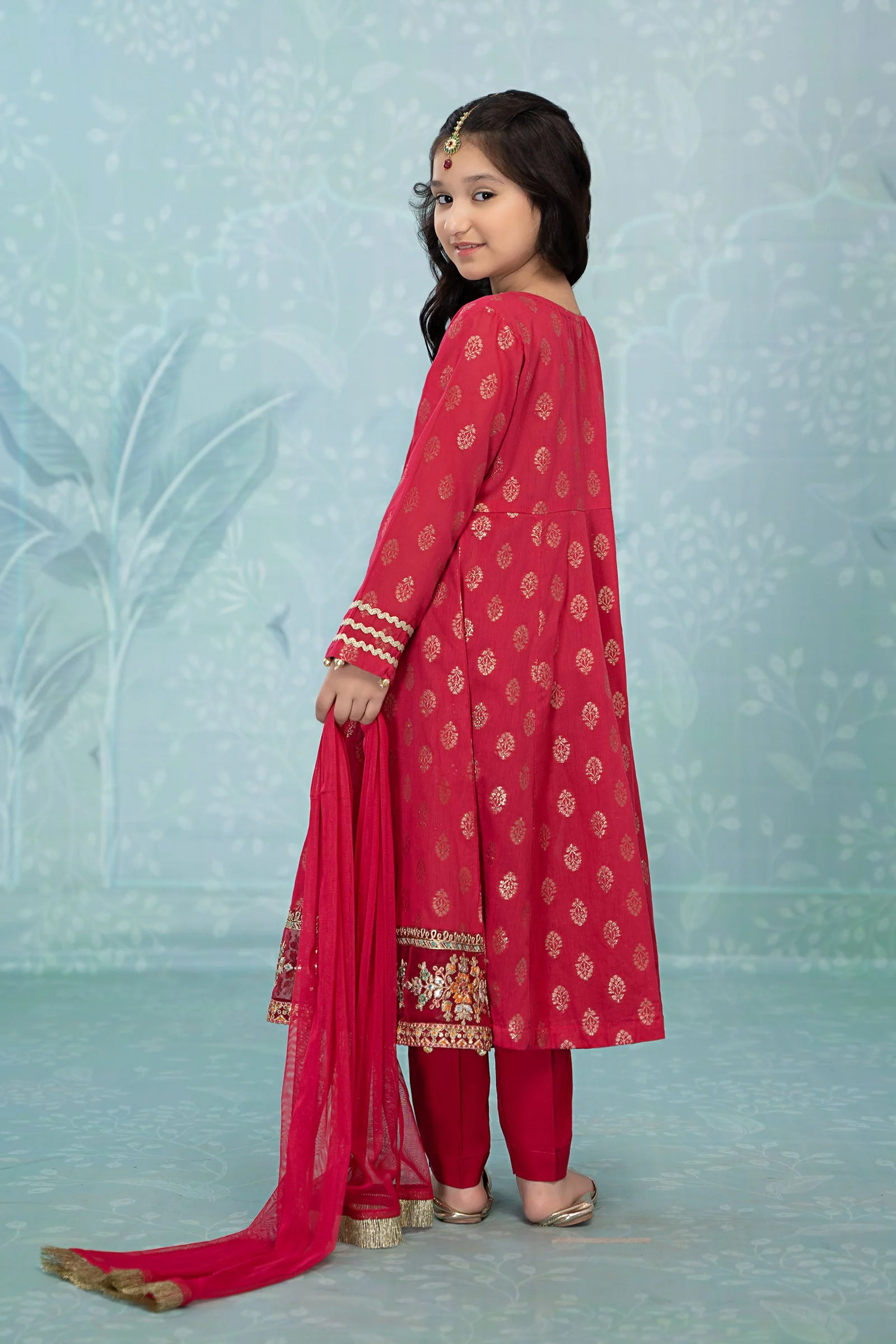 3 Piece Embroidered Suit - Image 5