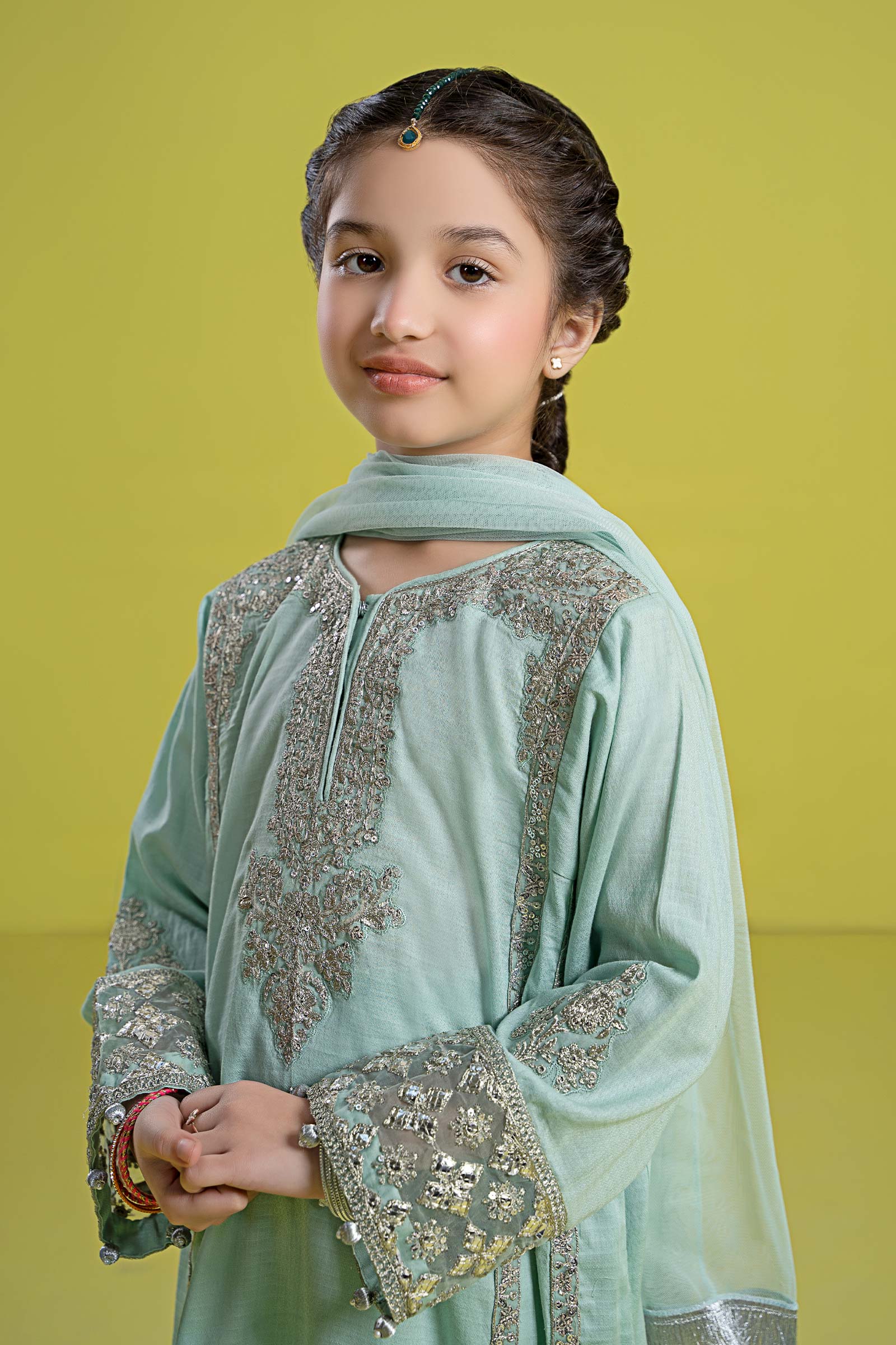 3 Piece Embroidered Dobby Suit - Image 3