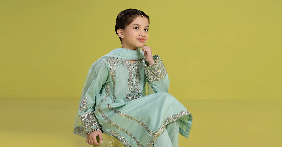 3 Piece Embroidered Dobby Suit - Image 8