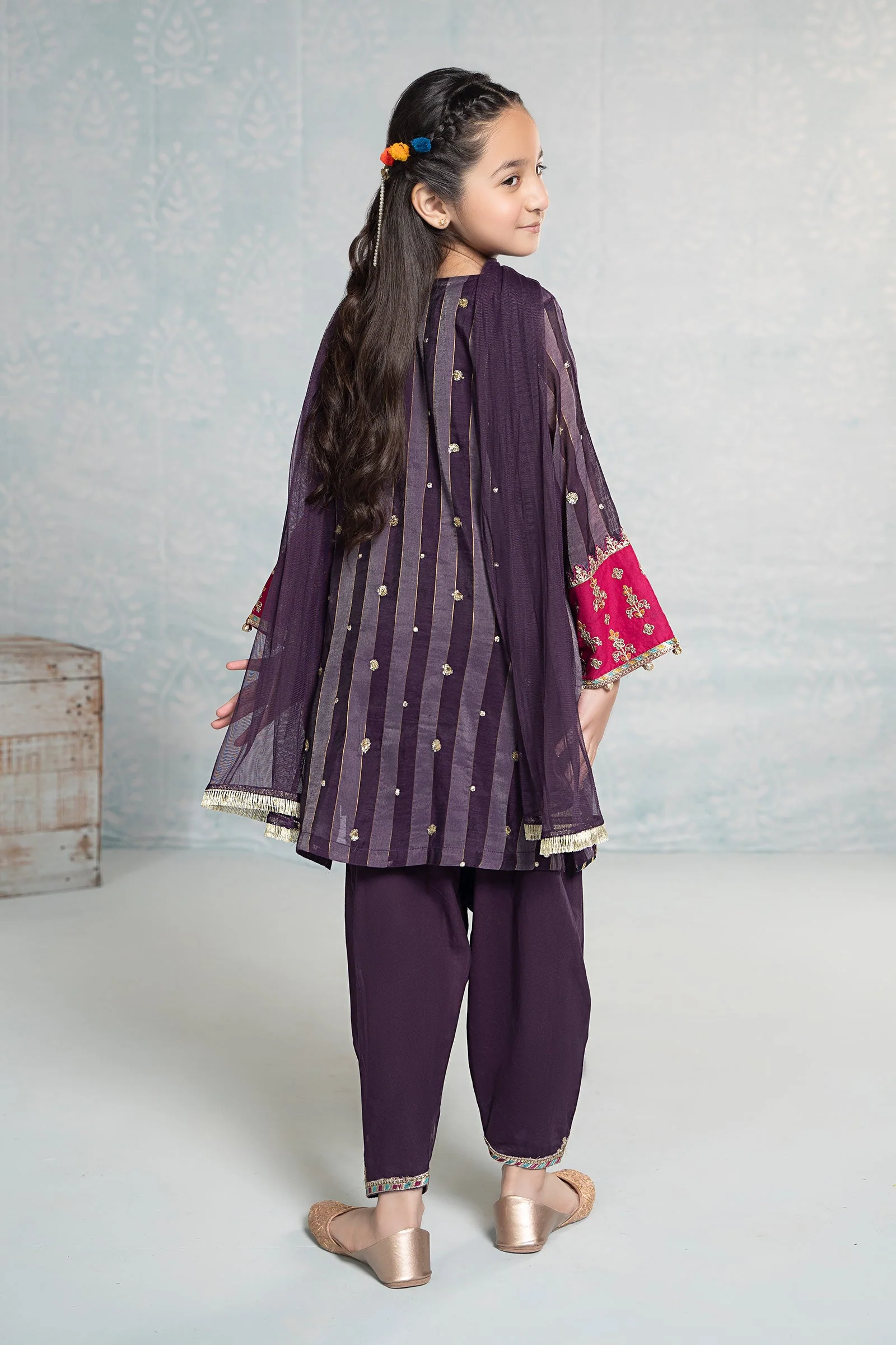 3 Piece Embroidered Yarn Dyed Suit - Image 6