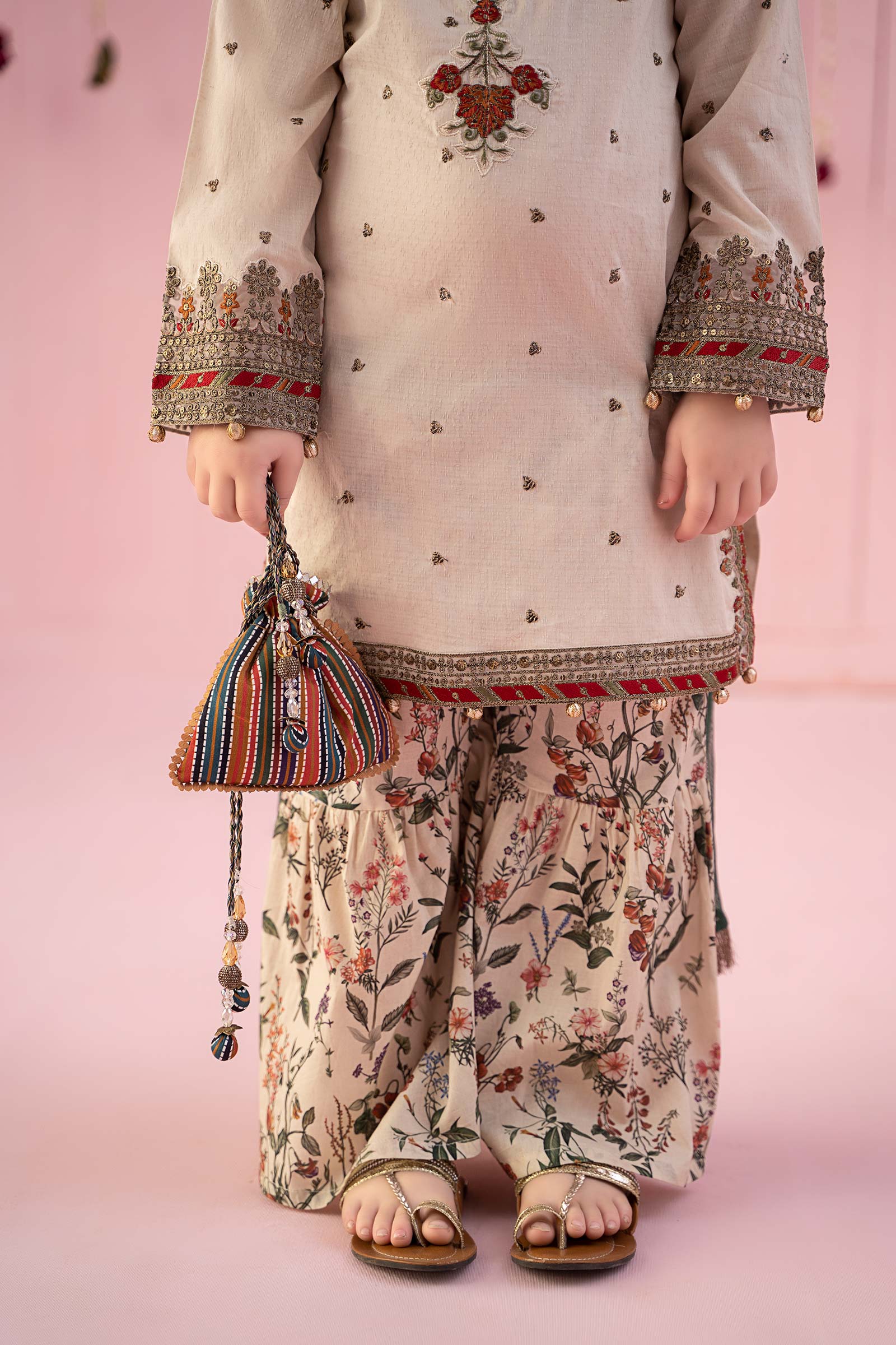 3 Piece Embroidered Dobby Suit - Image 4