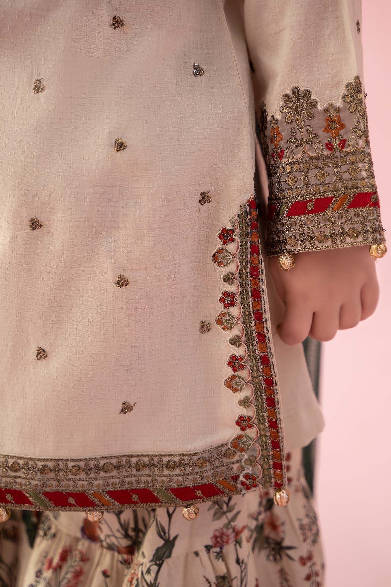 3 Piece Embroidered Dobby Suit - Image 7