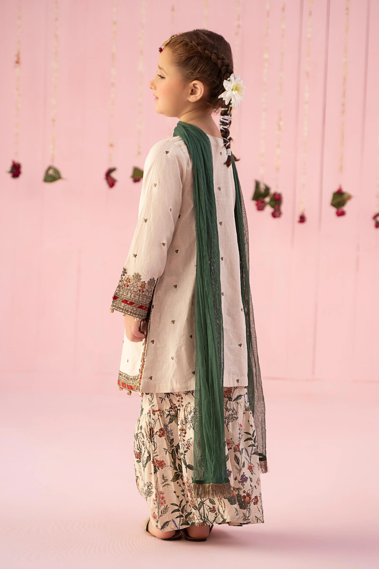 3 Piece Embroidered Dobby Suit - Image 8