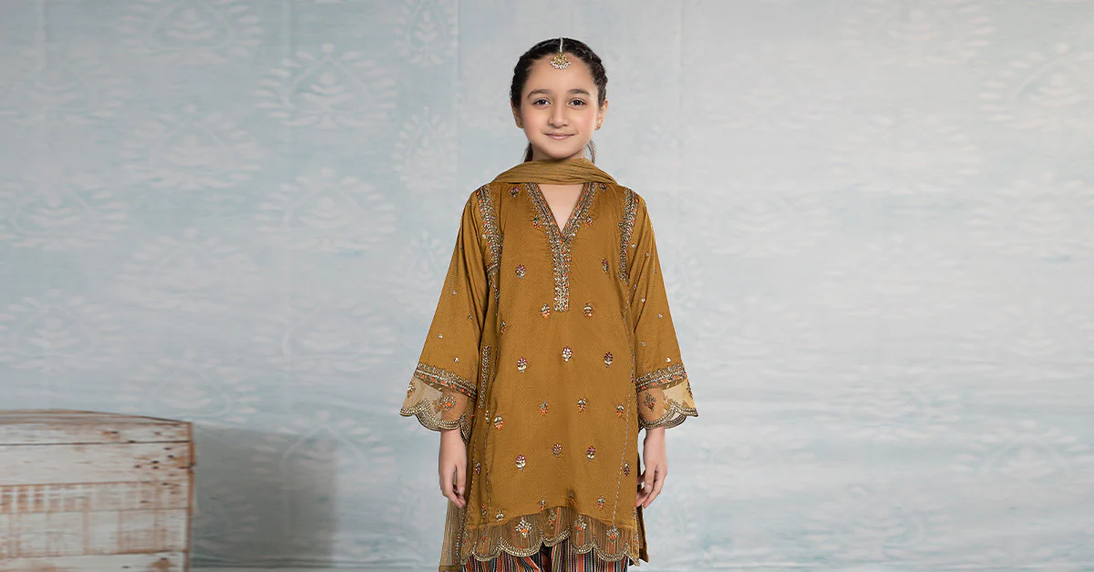 3 Piece Embroidered Dobby Suit - Image 7