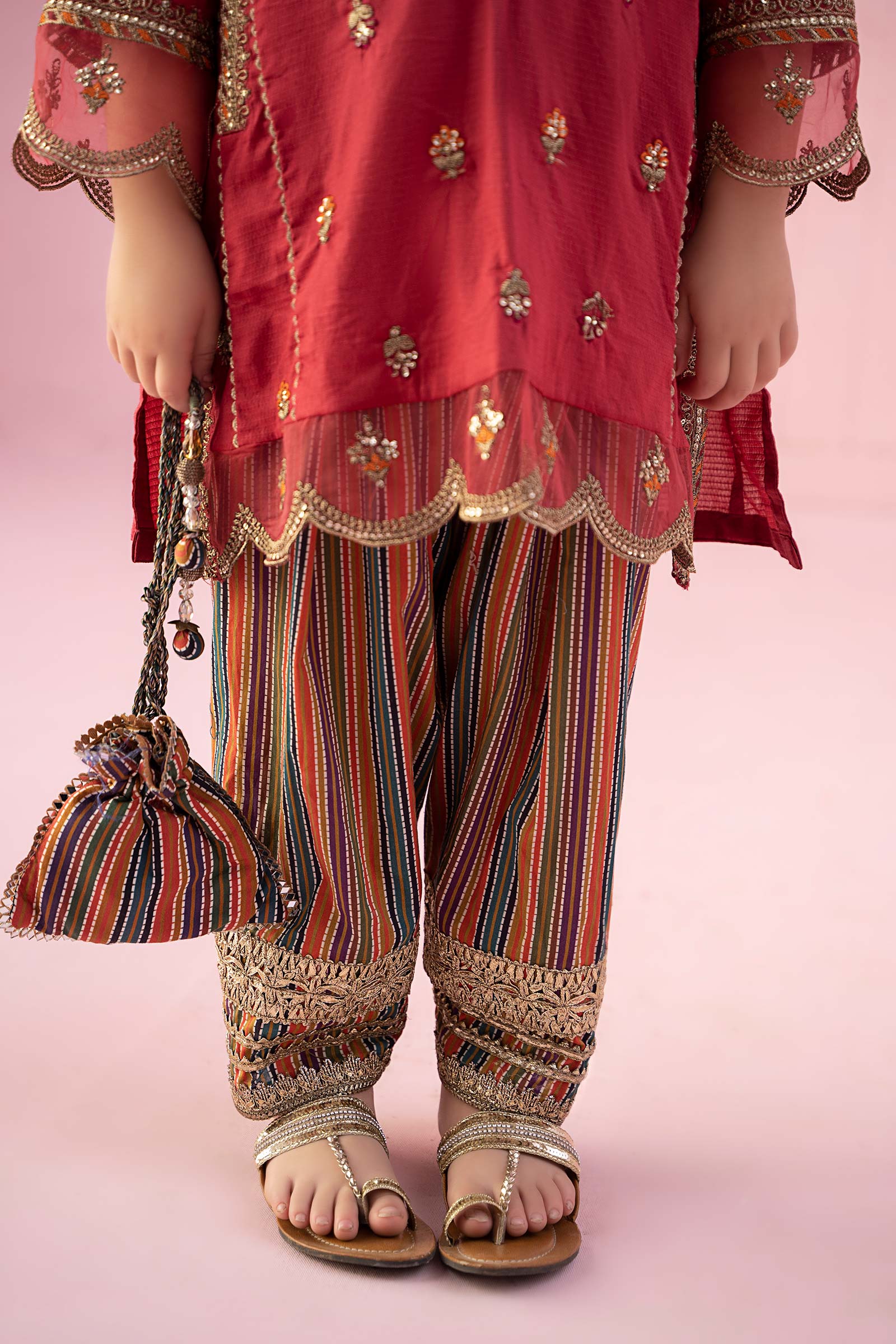 3 Piece Embroidered Dobby Suit - Image 4
