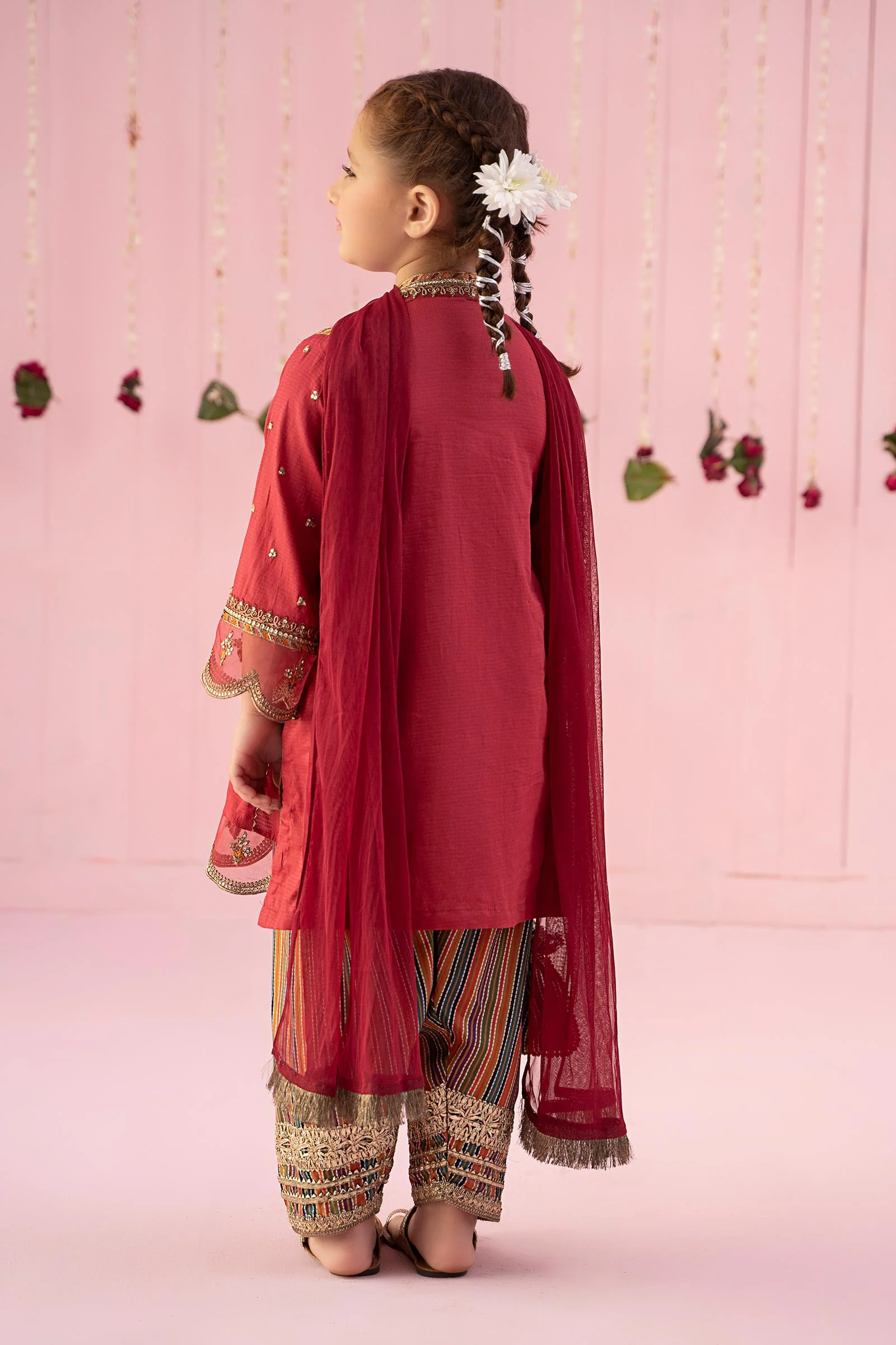 3 Piece Embroidered Dobby Suit - Image 7