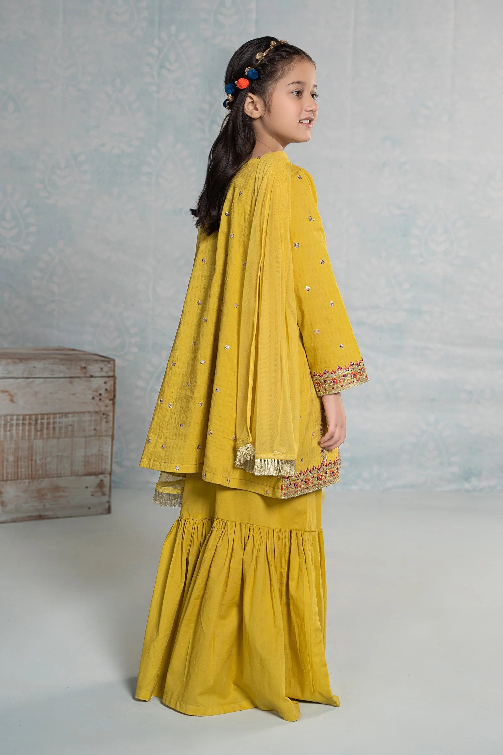 3 Piece Embroidered Dobby Suit - Image 5