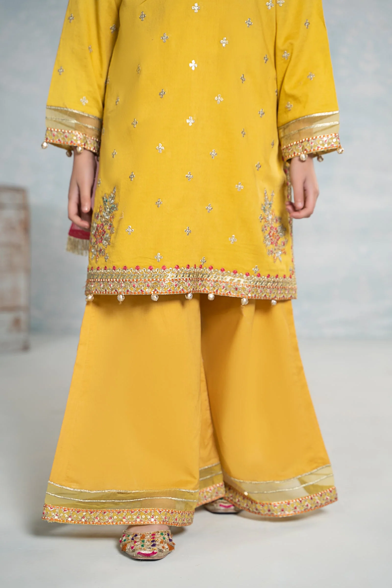 3 Piece Embroidered Dobby Suit - Image 5