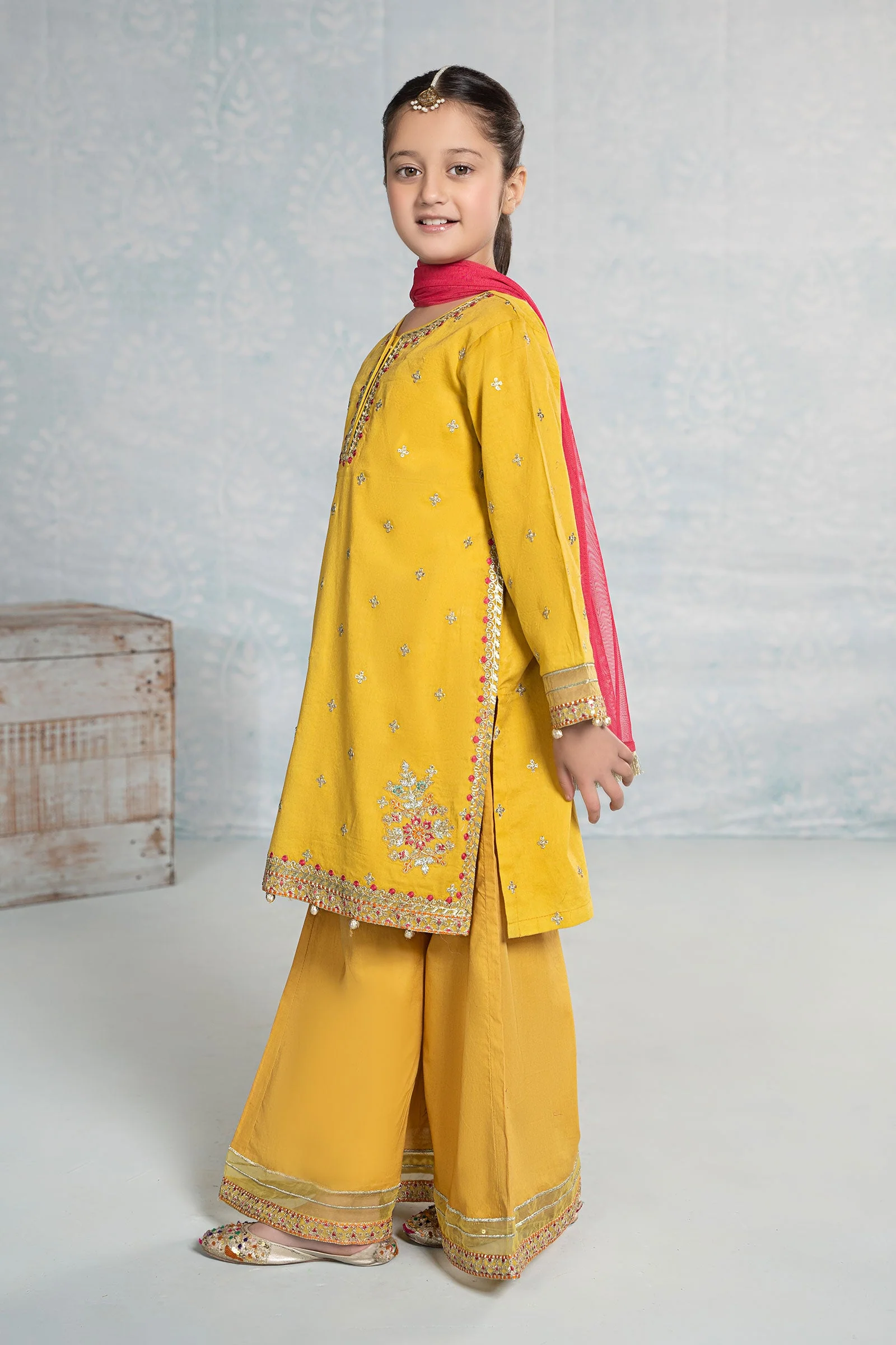 3 Piece Embroidered Dobby Suit - Image 7