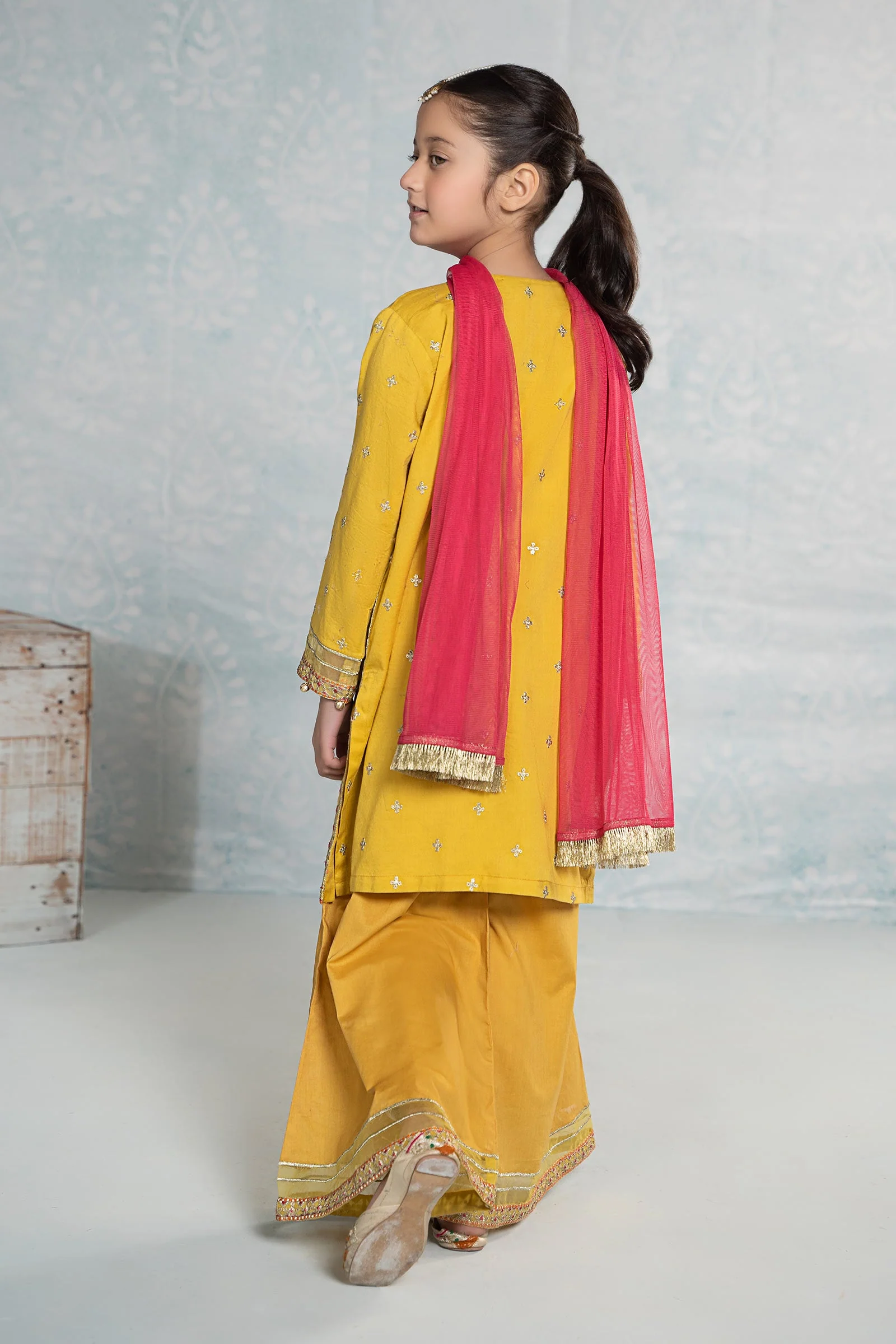 3 Piece Embroidered Dobby Suit - Image 8