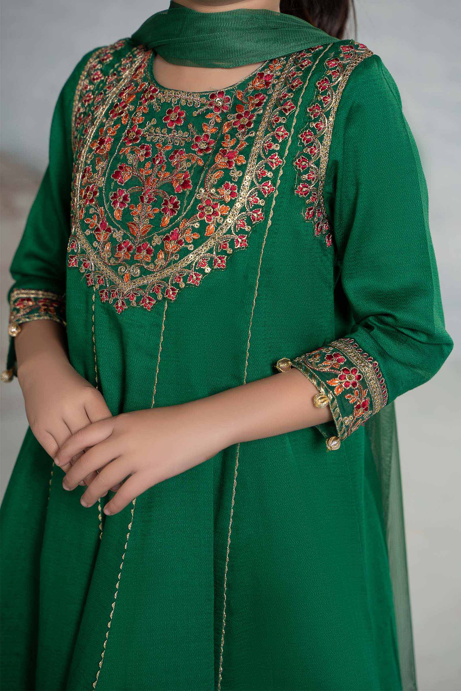 3 Piece Embroidered Dobby Suit - Image 4