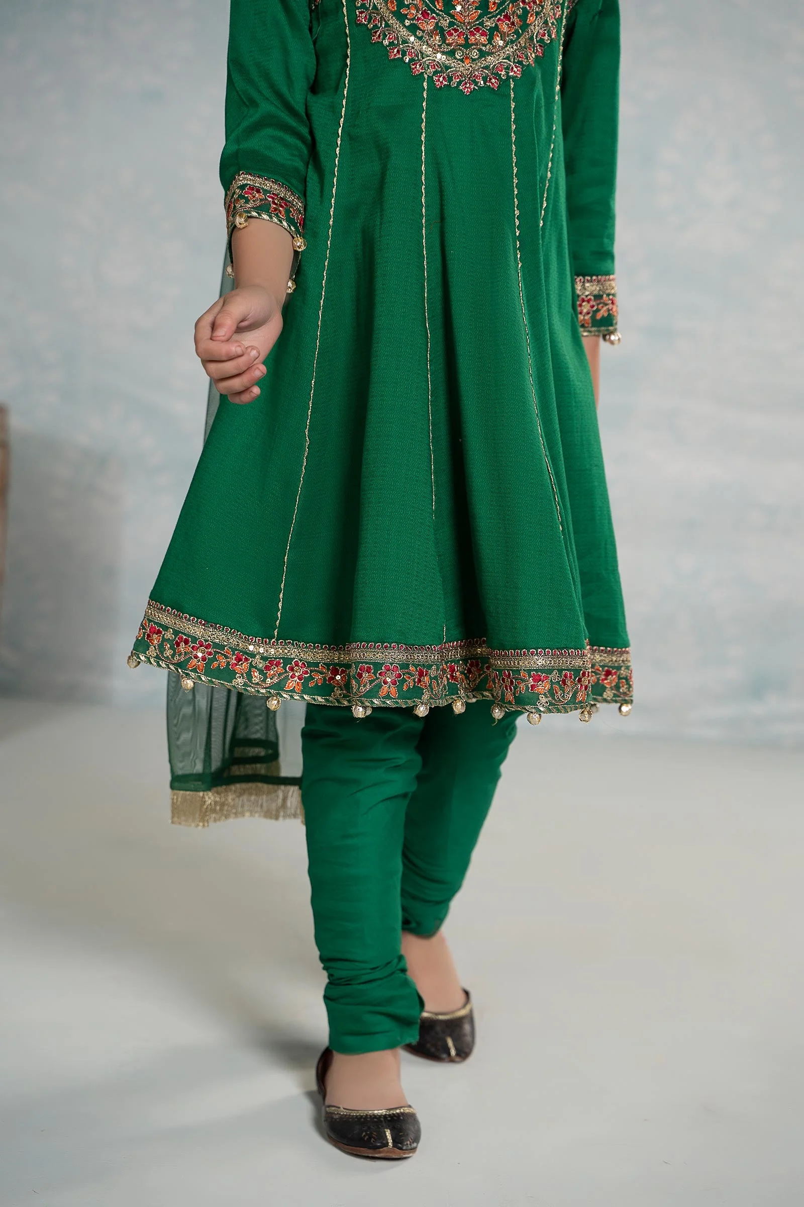 3 Piece Embroidered Dobby Suit - Image 5