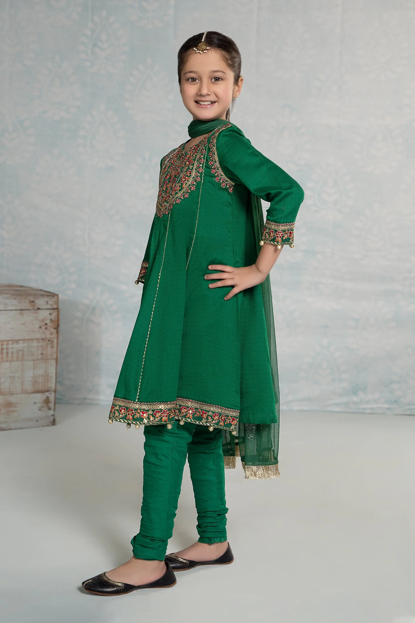 3 Piece Embroidered Dobby Suit - Image 7