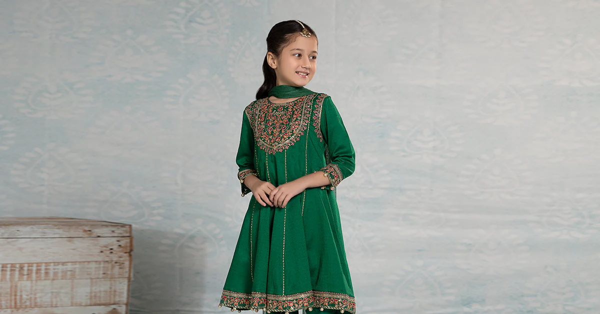 3 Piece Embroidered Dobby Suit - Image 9
