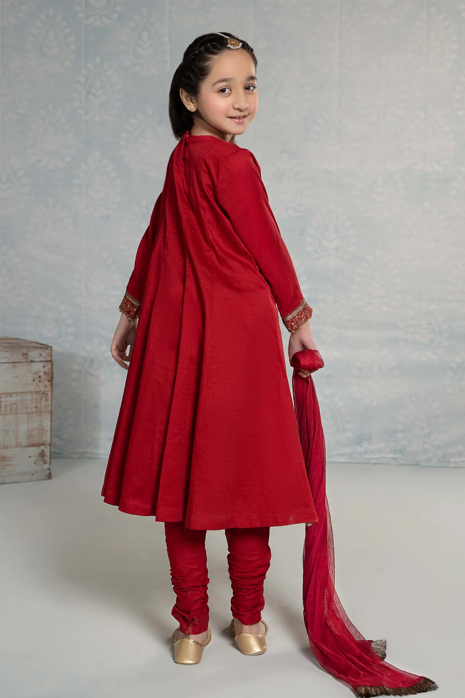 3 Piece Embroidered Dobby Suit - Image 6