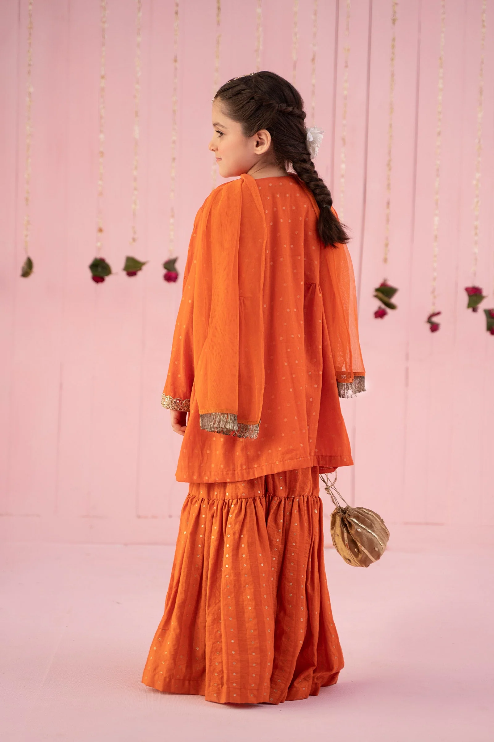 3 Piece Embroidered Jacquard Broshia Suit - Image 7