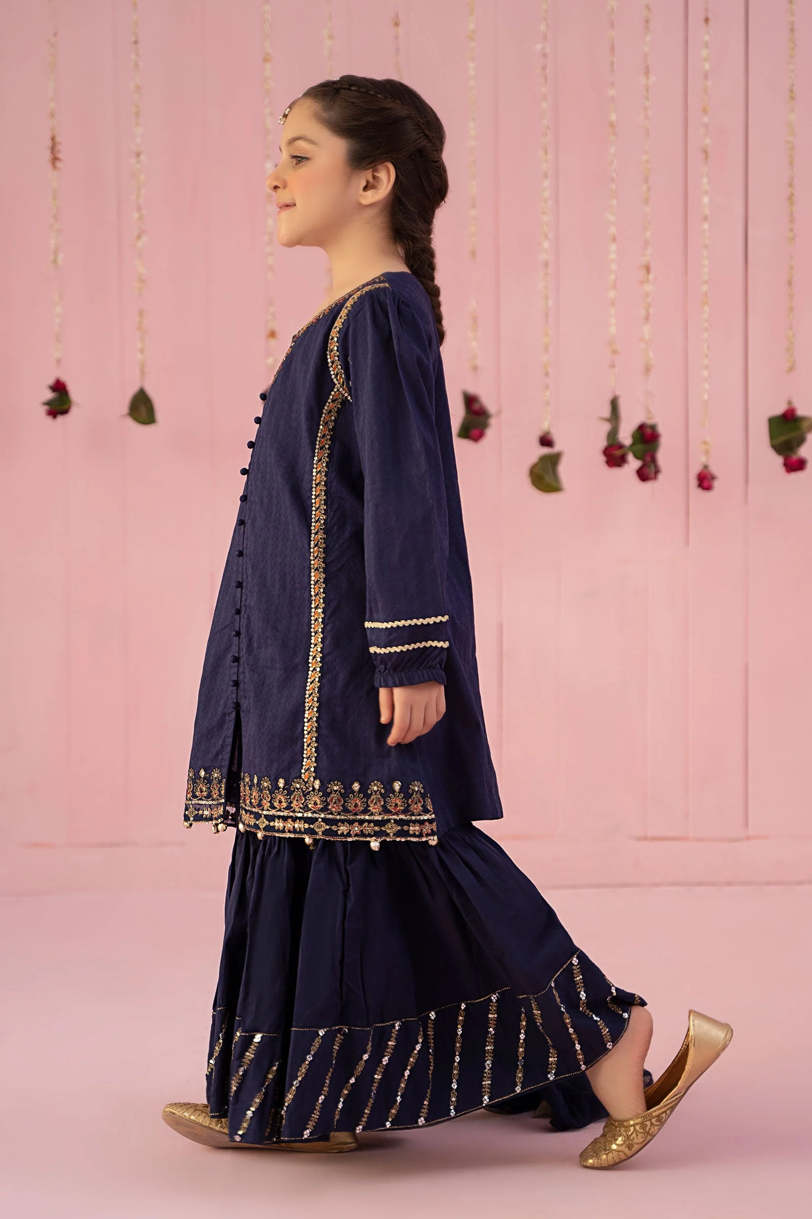 3 Piece Embroidered Dobby Suit - Image 6