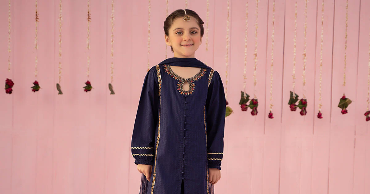 3 Piece Embroidered Dobby Suit - Image 8