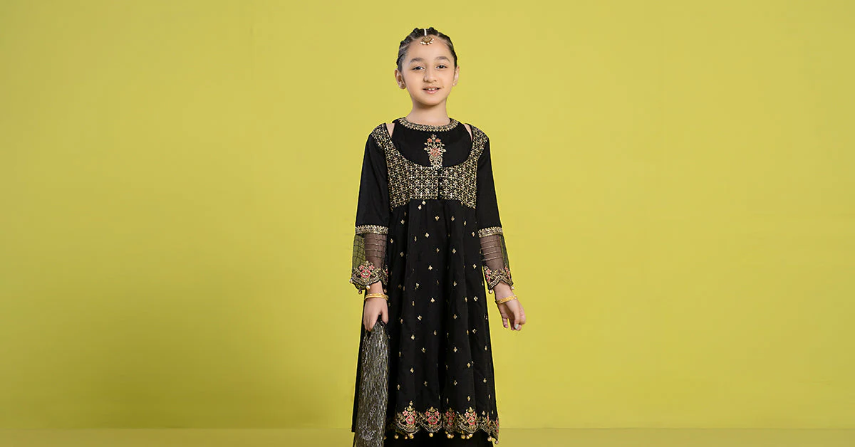 3 Piece Embroidered Dobby Suit - Image 10