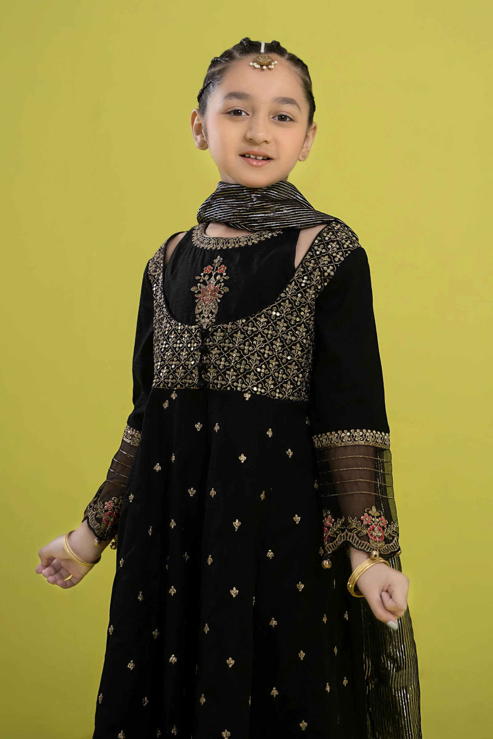 3 Piece Embroidered Dobby Suit - Image 2