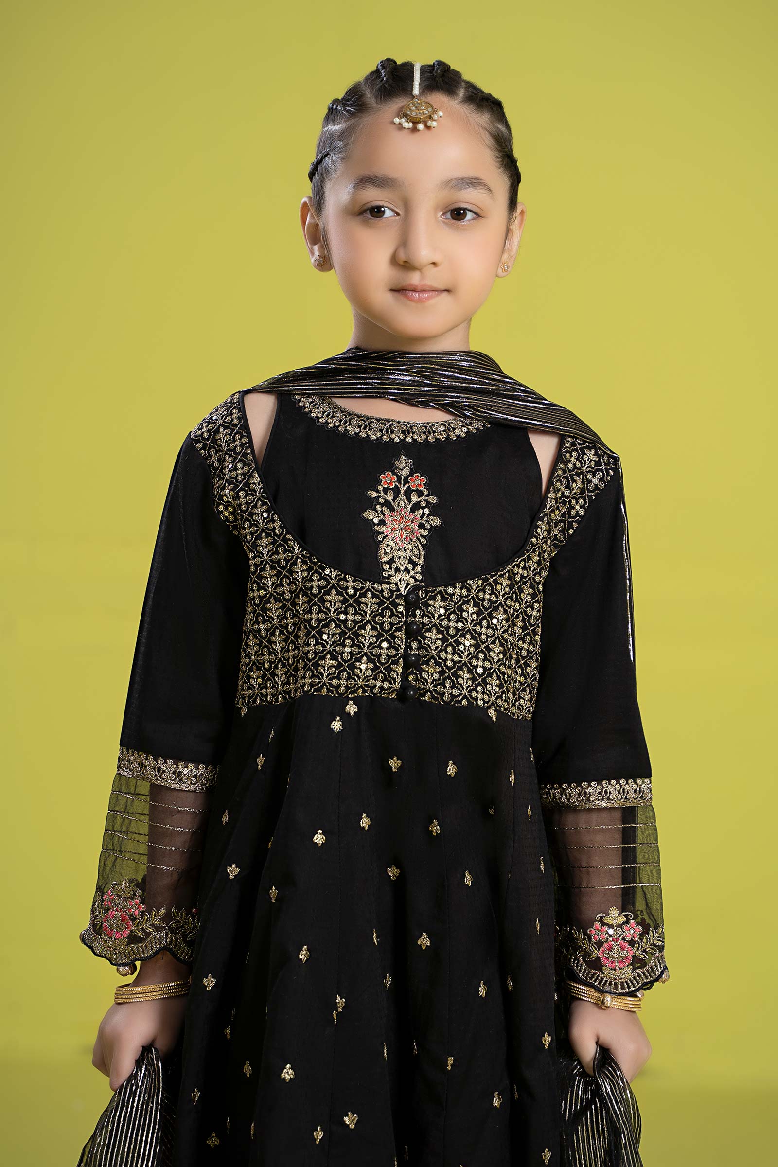 3 Piece Embroidered Dobby Suit - Image 3
