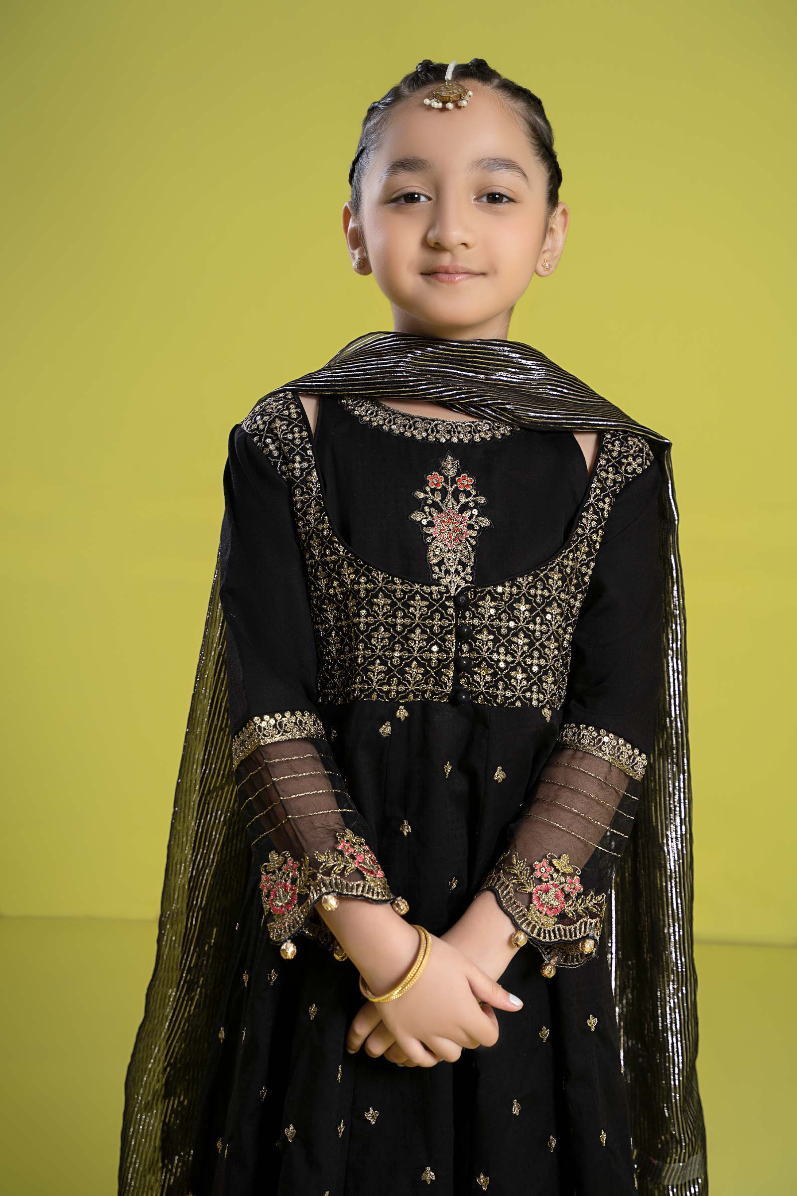 3 Piece Embroidered Dobby Suit - Image 4