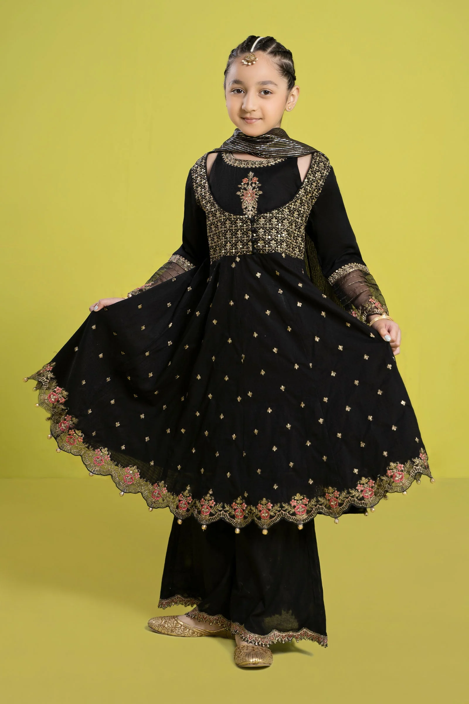 3 Piece Embroidered Dobby Suit - Image 6