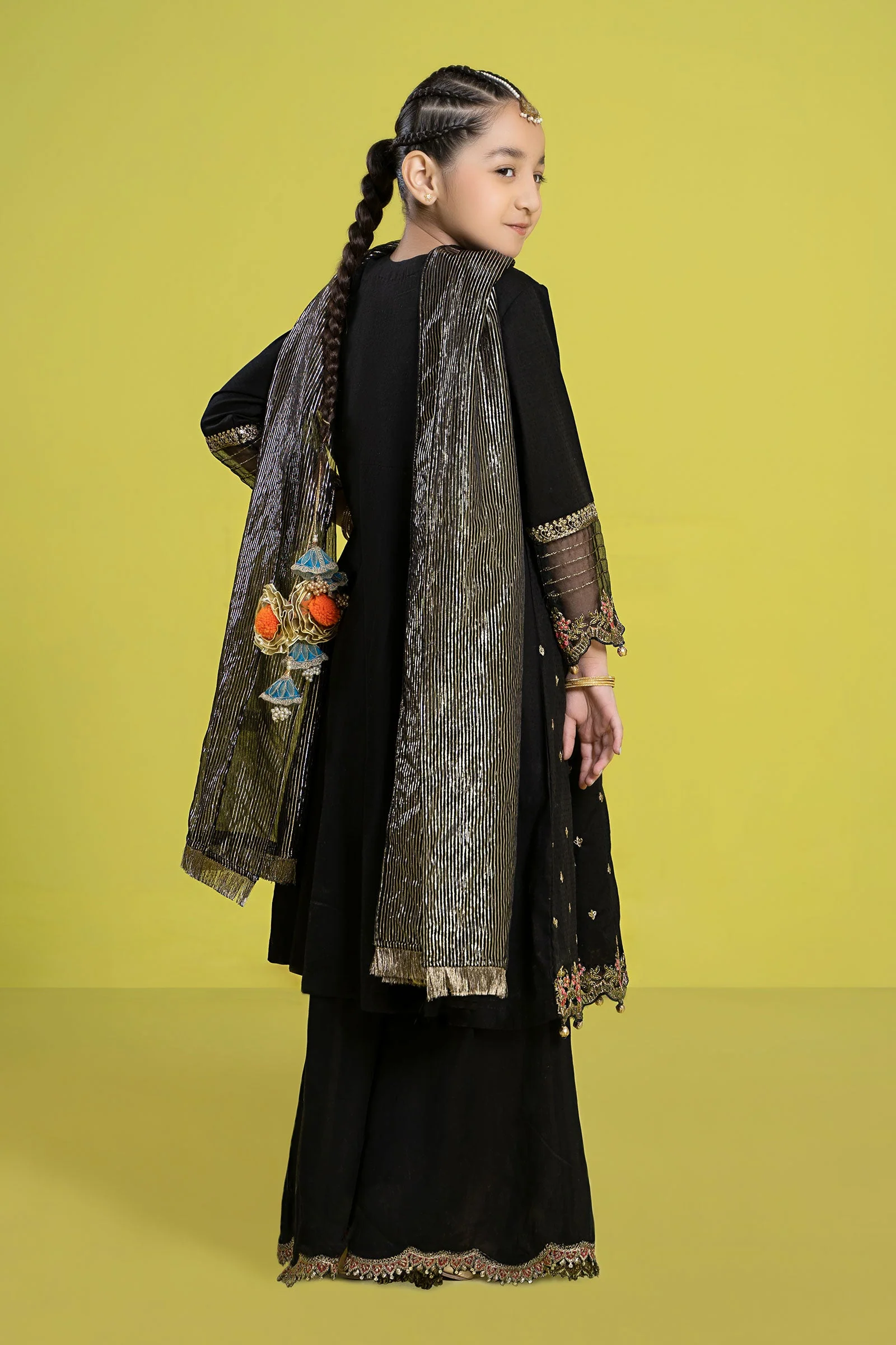 3 Piece Embroidered Dobby Suit - Image 9