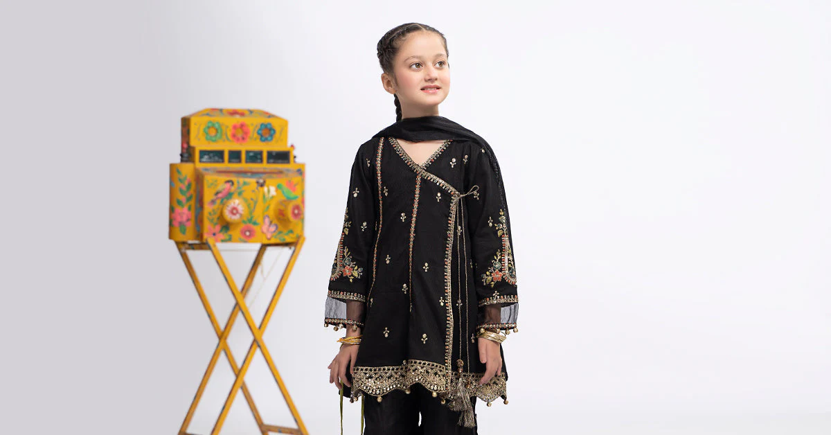3 Piece Embroidered Dobby Suit - Image 7