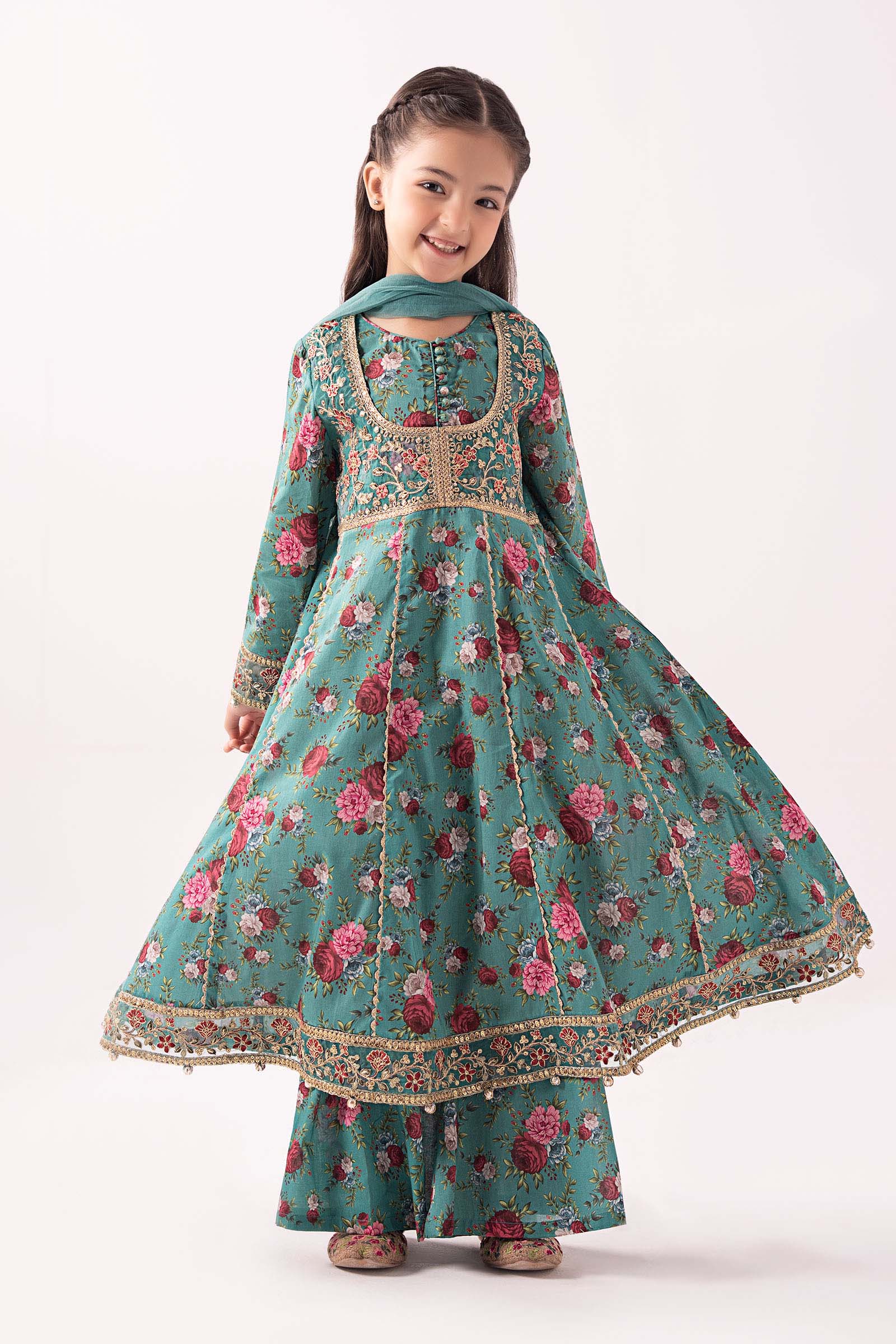3 Piece Embroidered Lawn Suit - Image 5