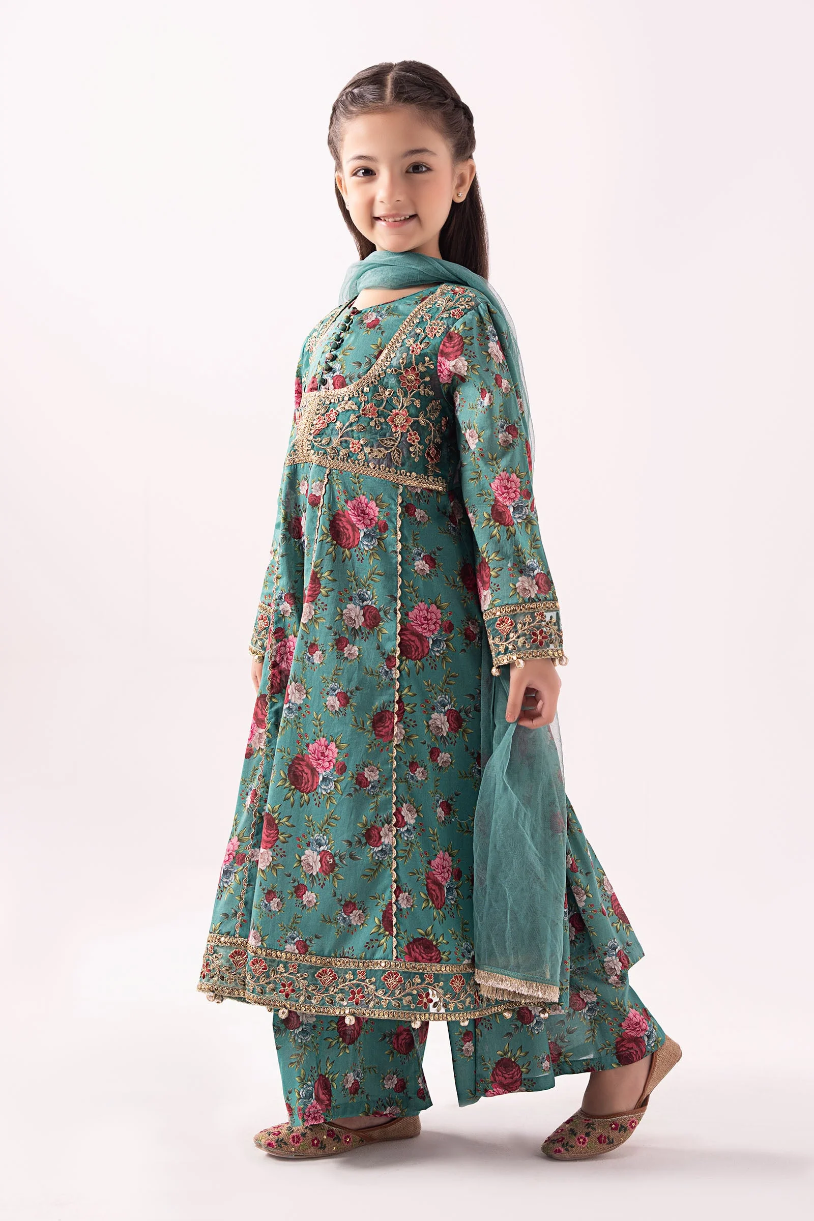 3 Piece Embroidered Lawn Suit - Image 6