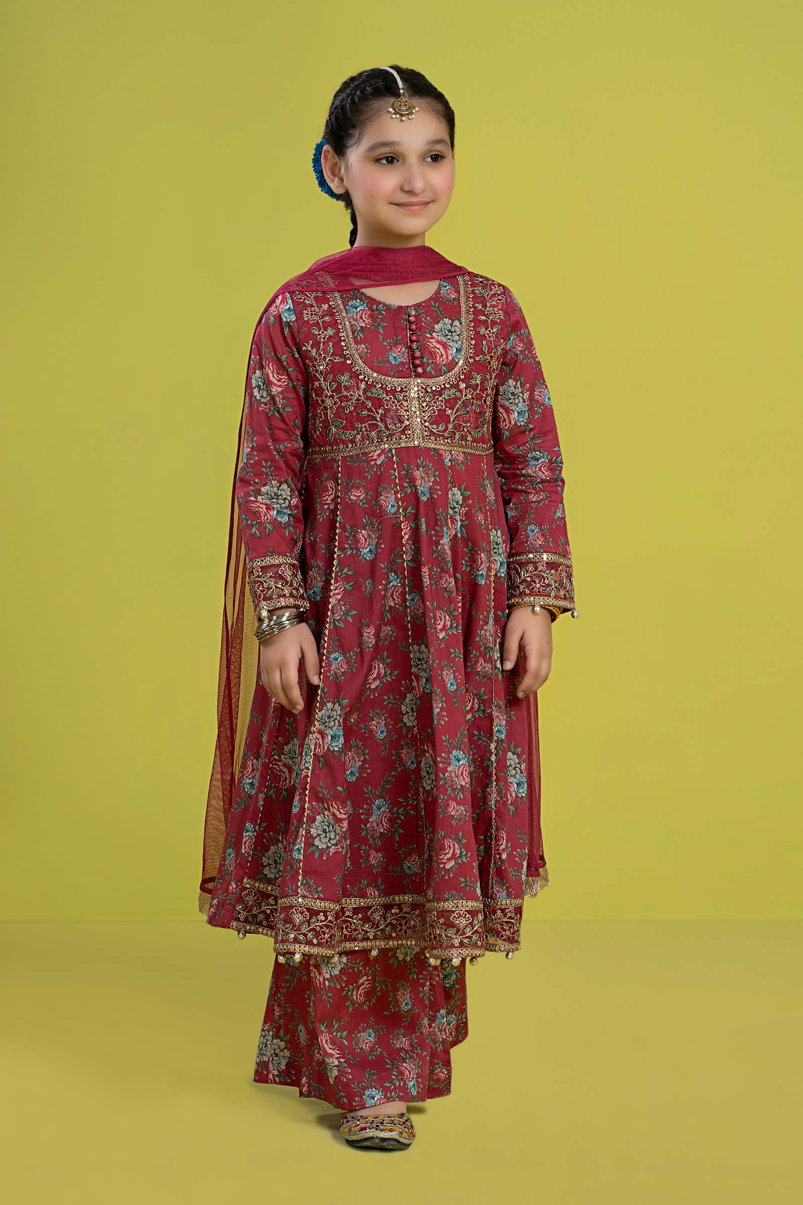 3 Piece Embroidered Lawn Suit - Image 4